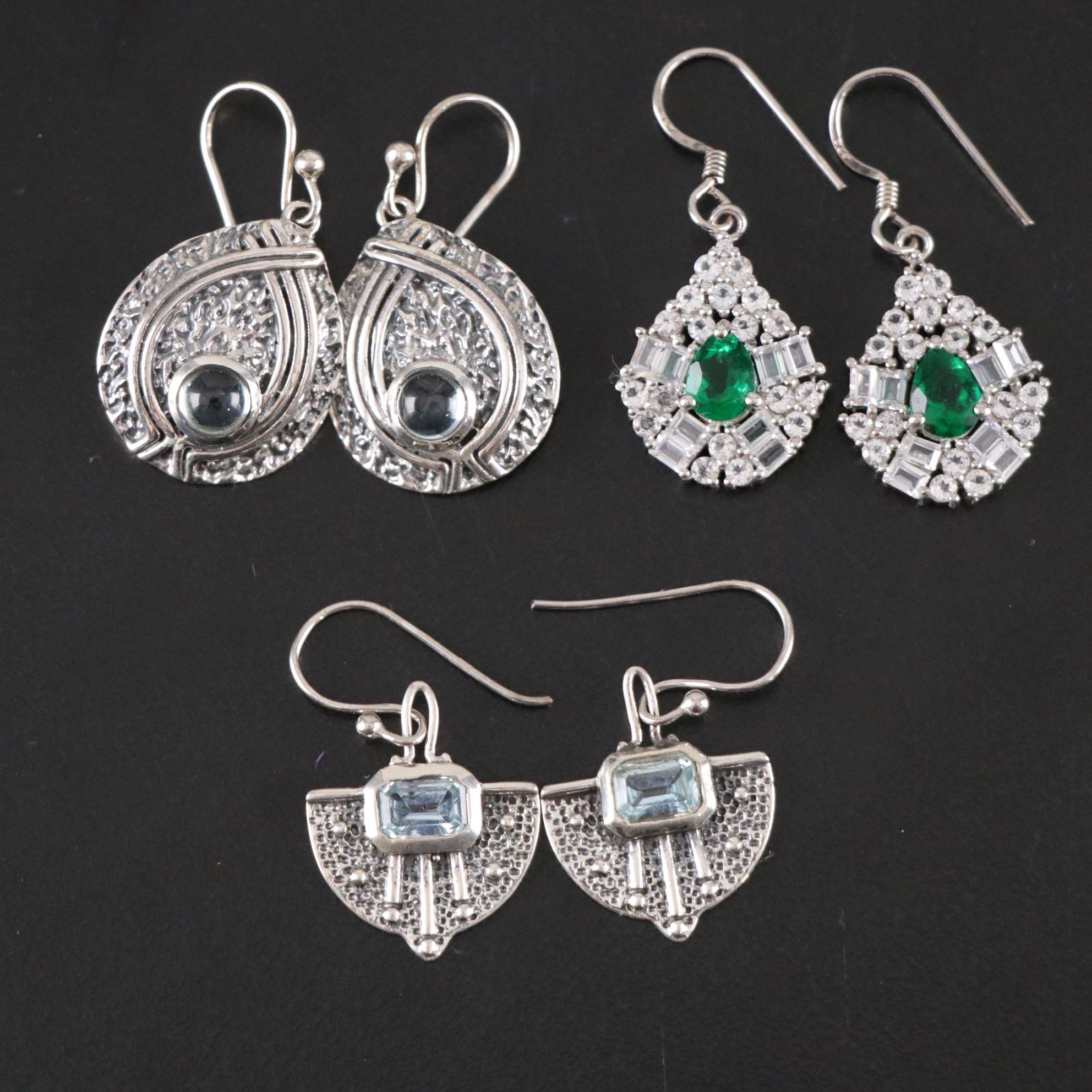 14 Assorted Sterling Silver Rings, Necklaces and Earrings