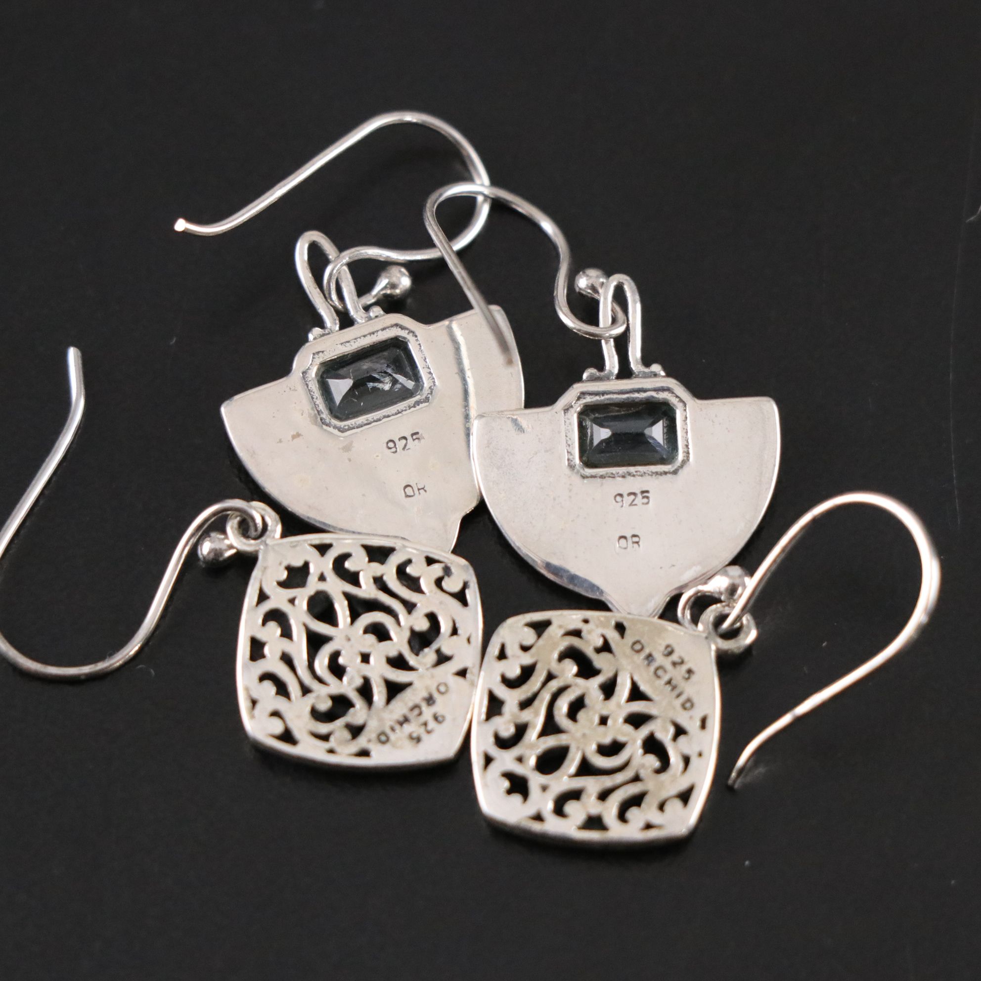 14 Assorted Sterling Silver Rings, Necklaces and Earrings