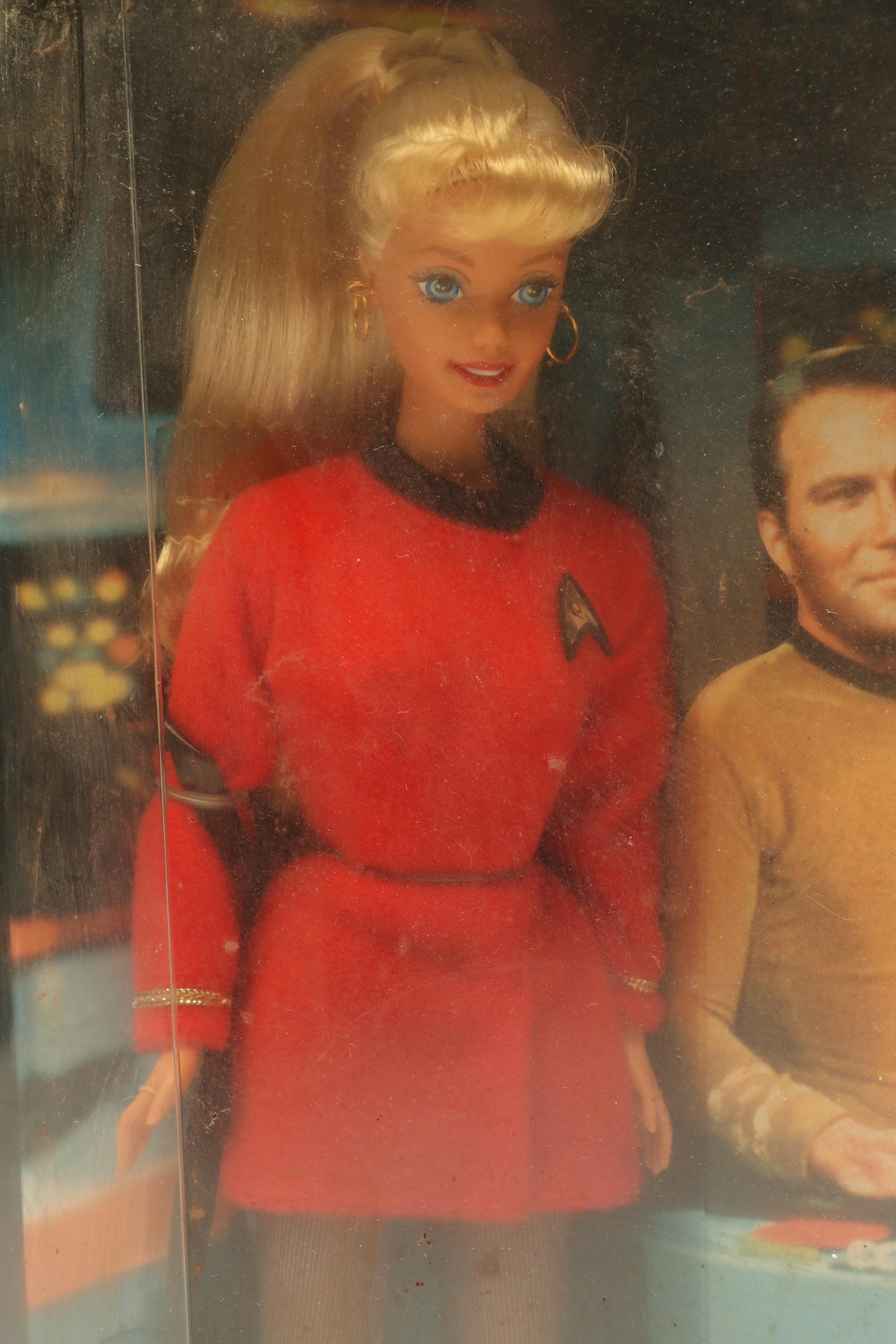 Barbie and Ken "Star Trek" Gift Set Dolls and Collector Timepiece