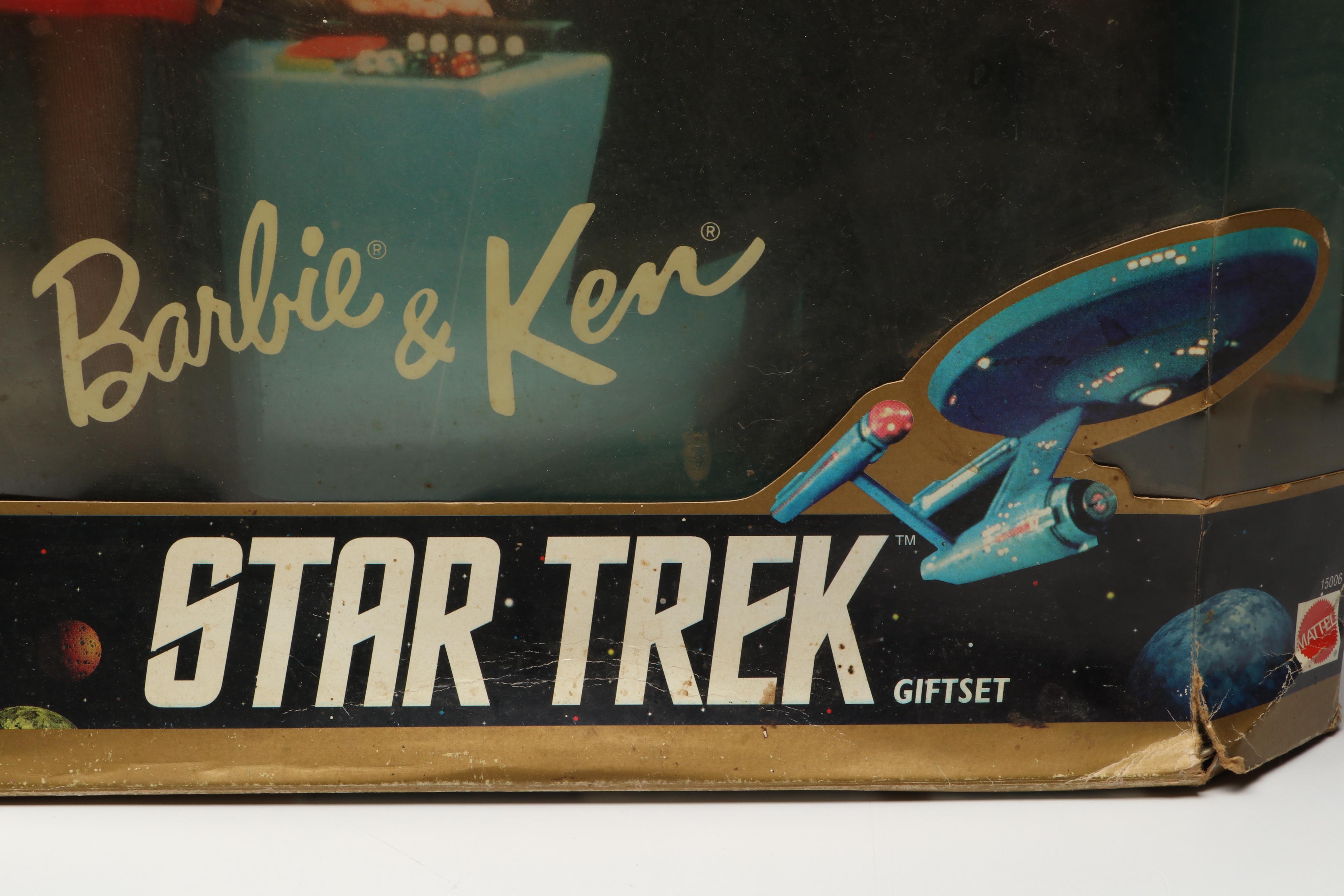 Barbie and Ken "Star Trek" Gift Set Dolls and Collector Timepiece