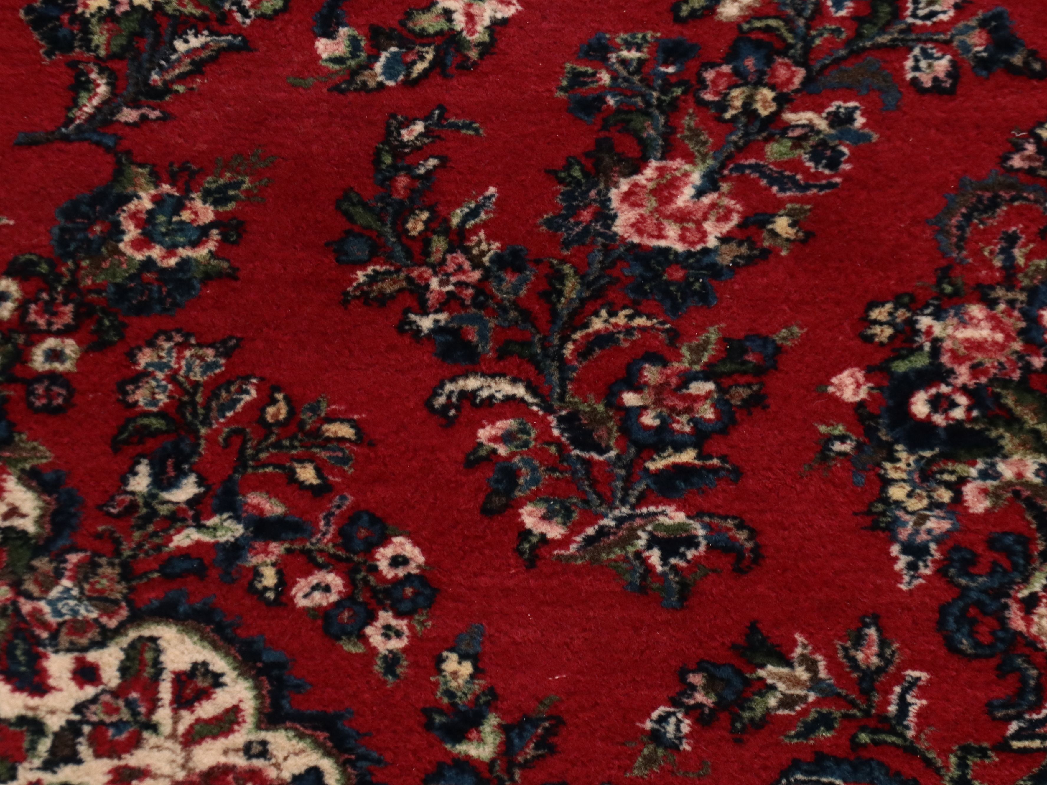 10'5 x 16' Hand-Knotted Persian Kashan Room-Sized Rug