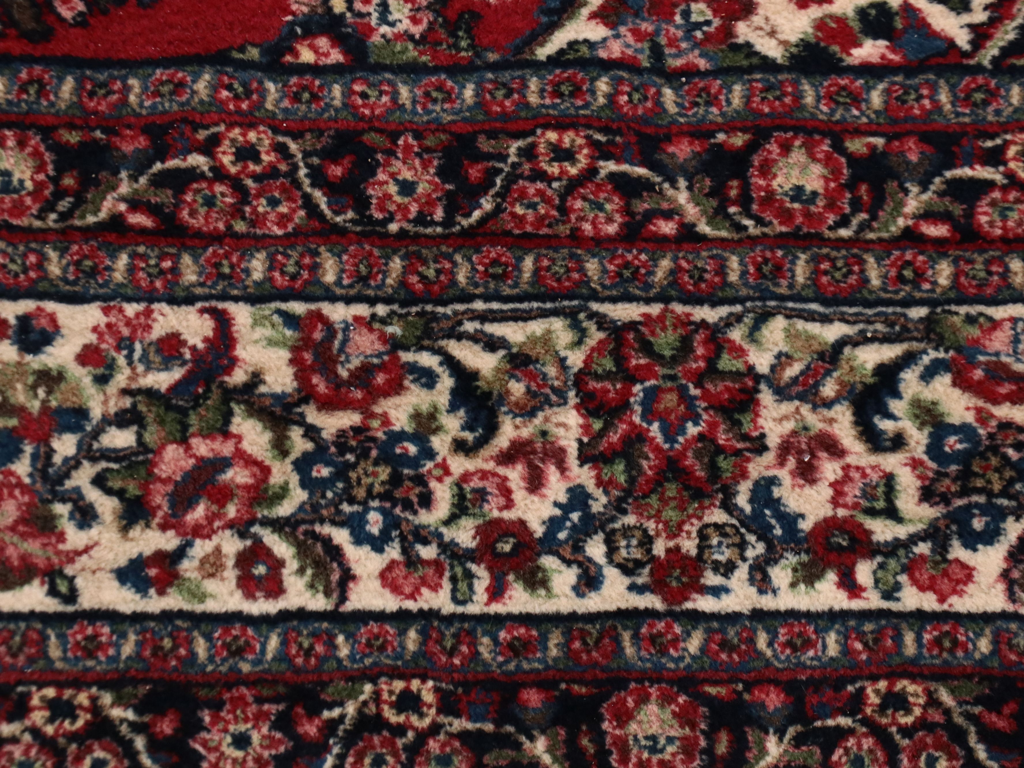 10'5 x 16' Hand-Knotted Persian Kashan Room-Sized Rug