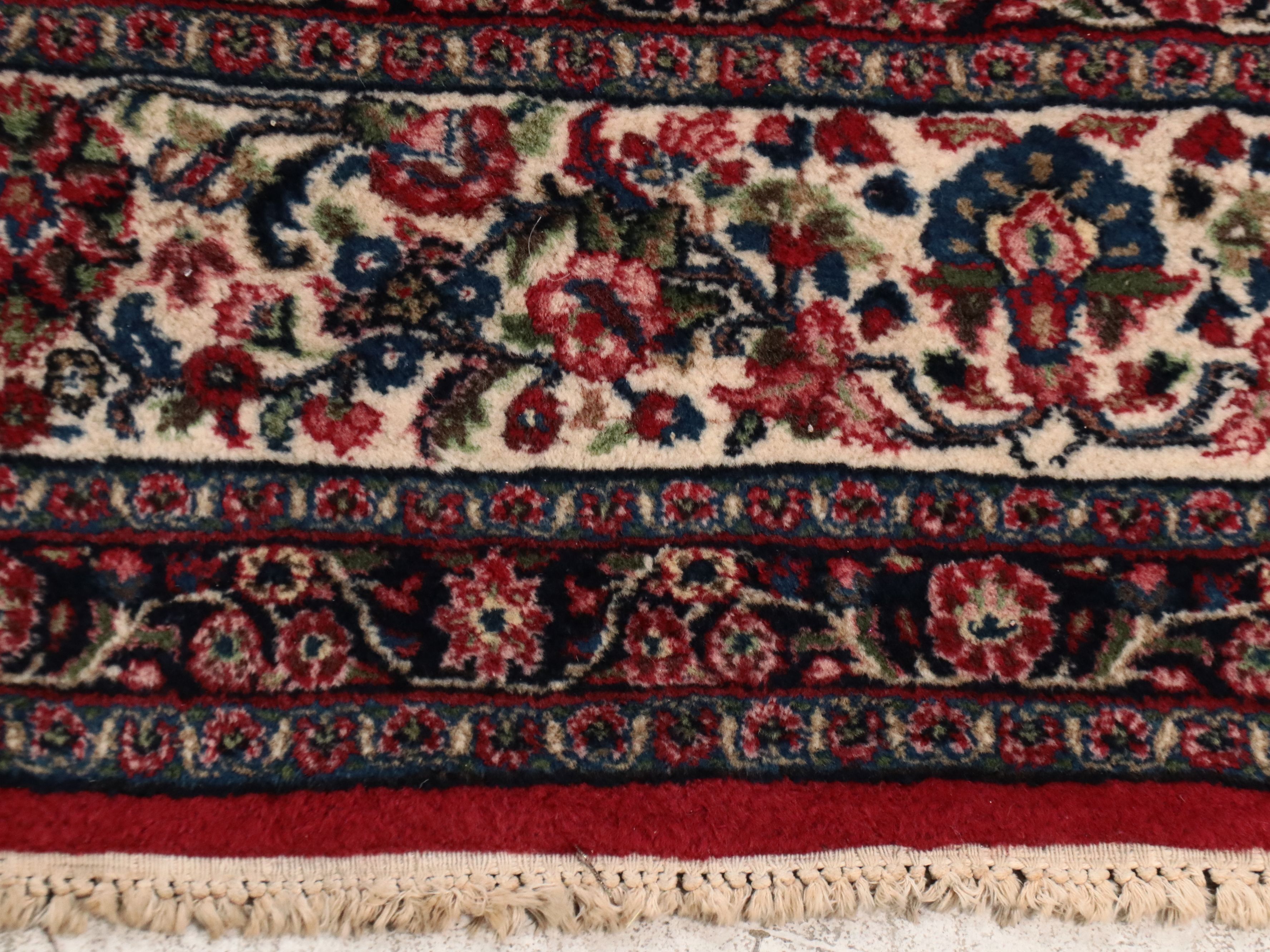 10'5 x 16' Hand-Knotted Persian Kashan Room-Sized Rug