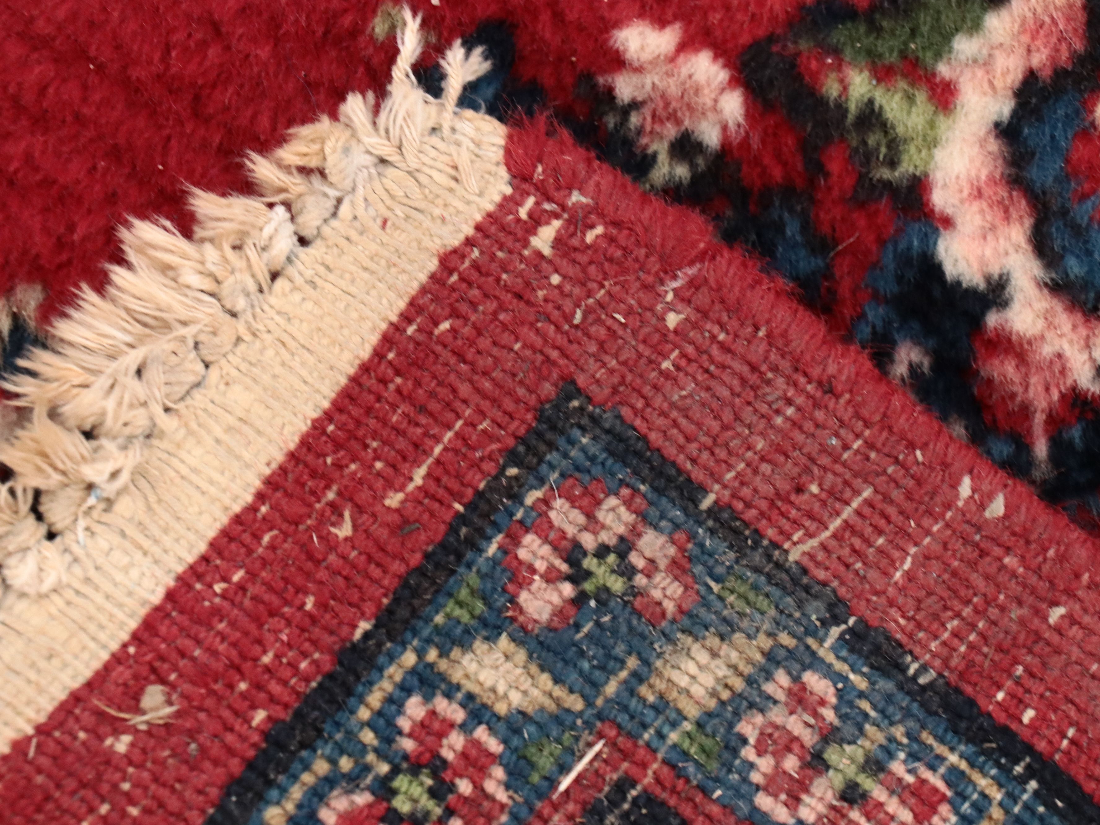 10'5 x 16' Hand-Knotted Persian Kashan Room-Sized Rug