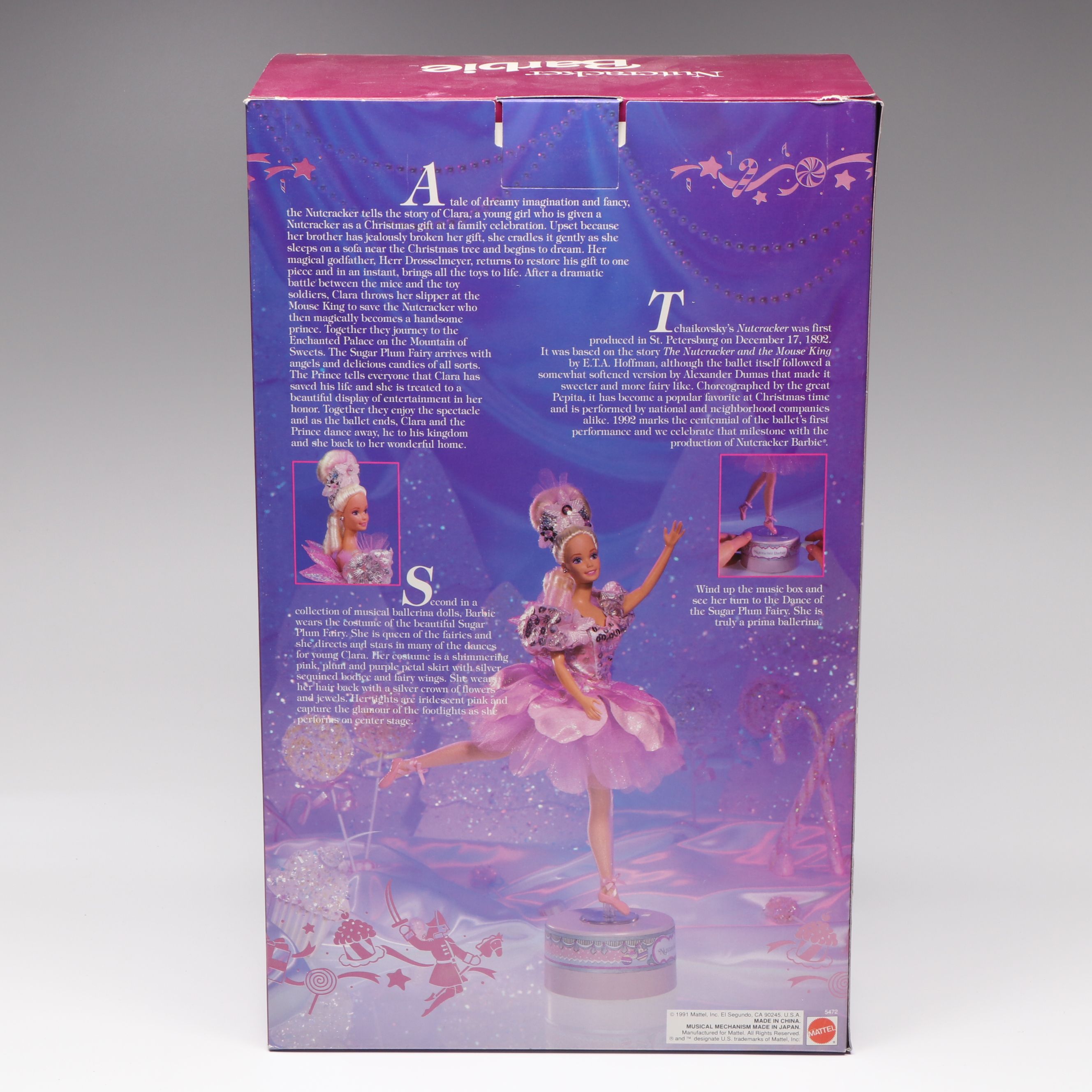 Mattel "Swan Lake" and "Nutcracker" Barbie Musical Ballerina Dolls