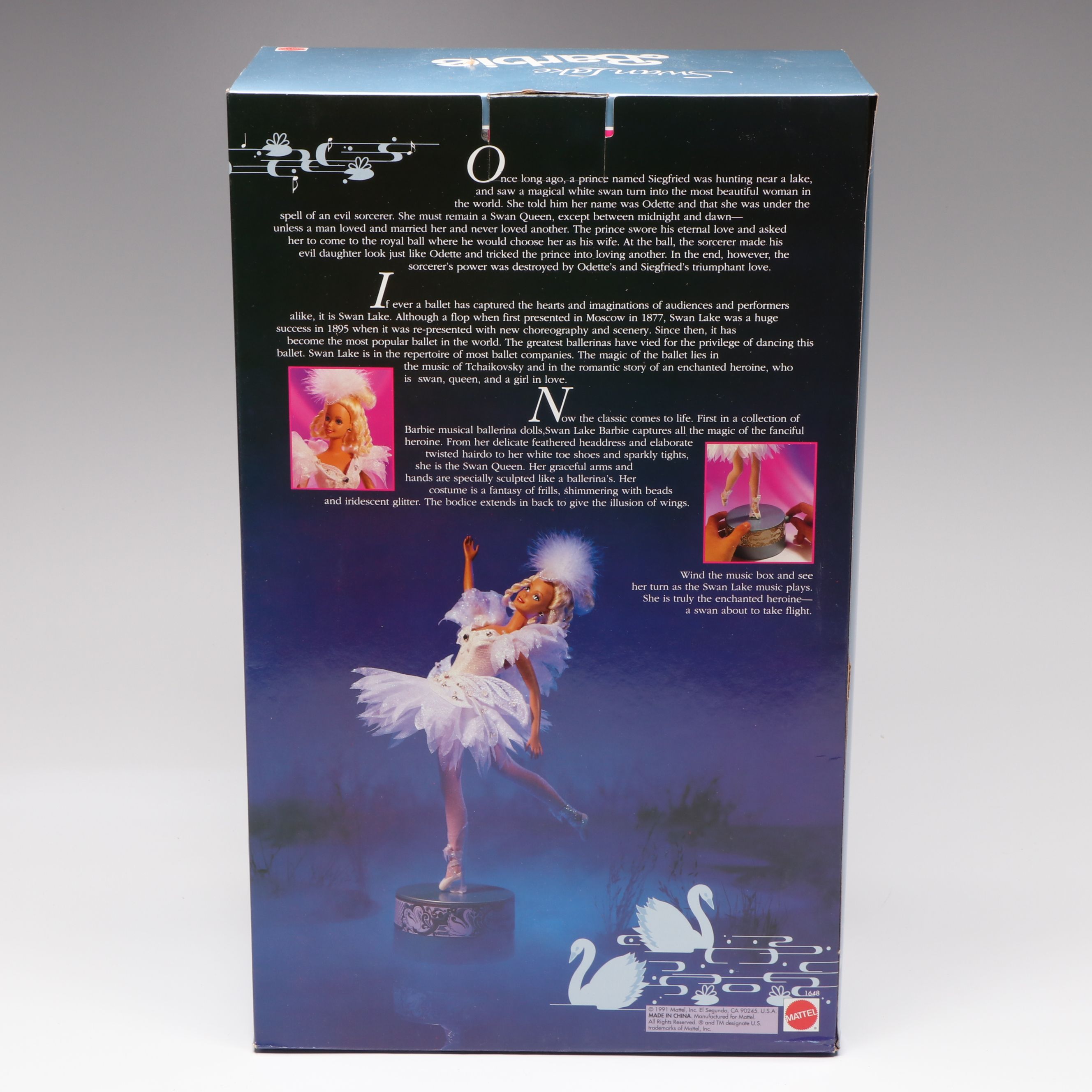 Mattel "Swan Lake" and "Nutcracker" Barbie Musical Ballerina Dolls