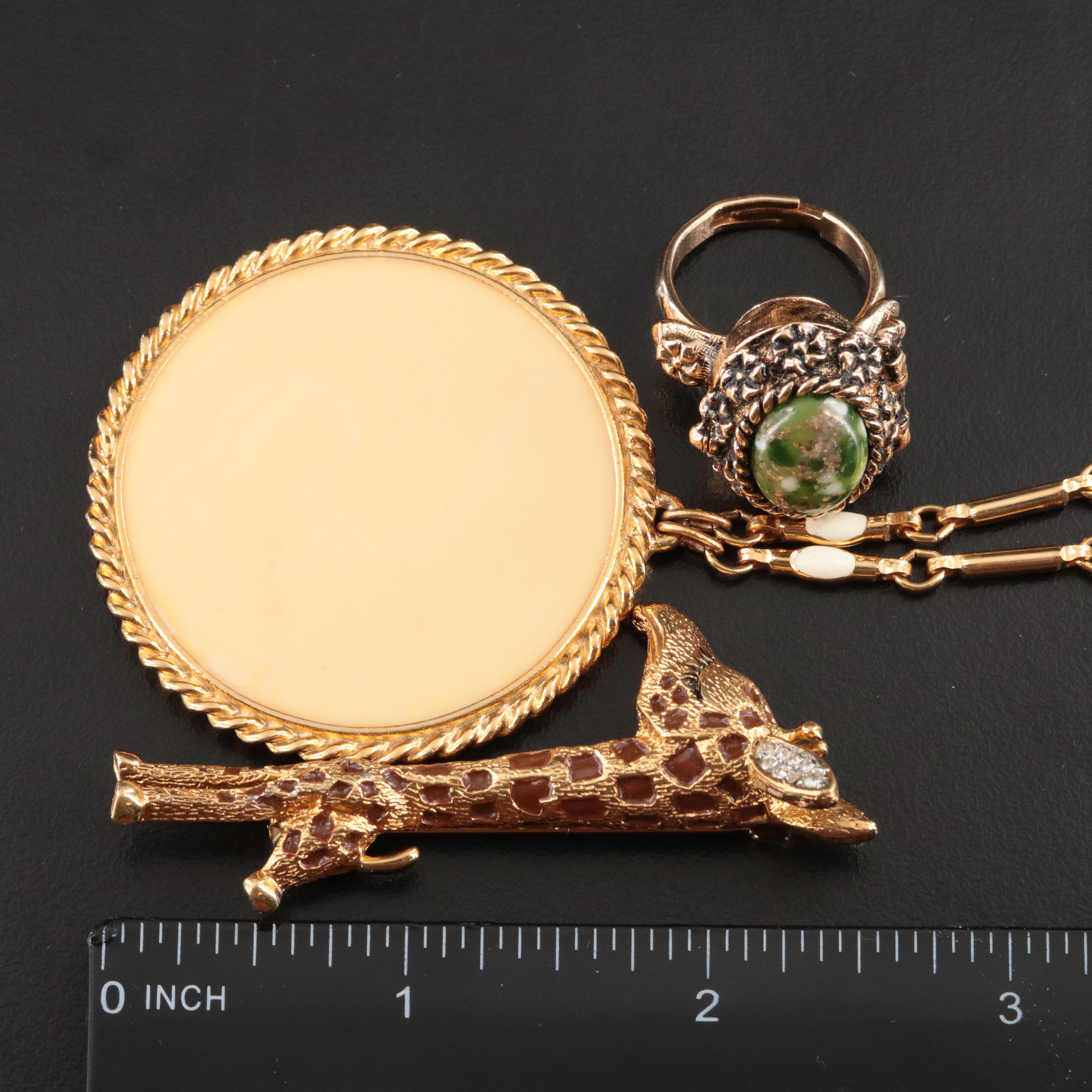 Joseph Mazor, Trifari and Giraffe Brooches Featured in Vintage Costume Jewelry