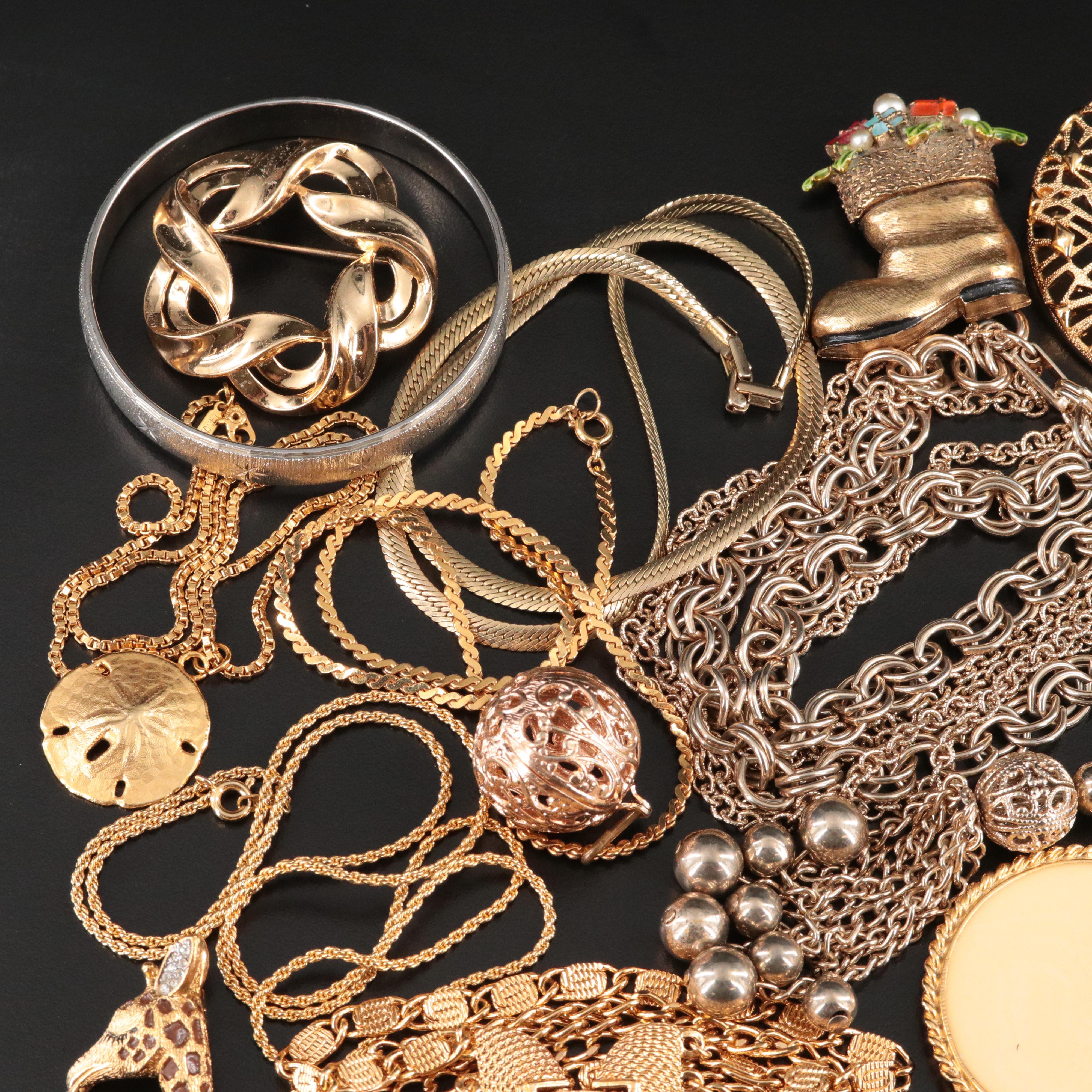 Joseph Mazor, Trifari and Giraffe Brooches Featured in Vintage Costume Jewelry