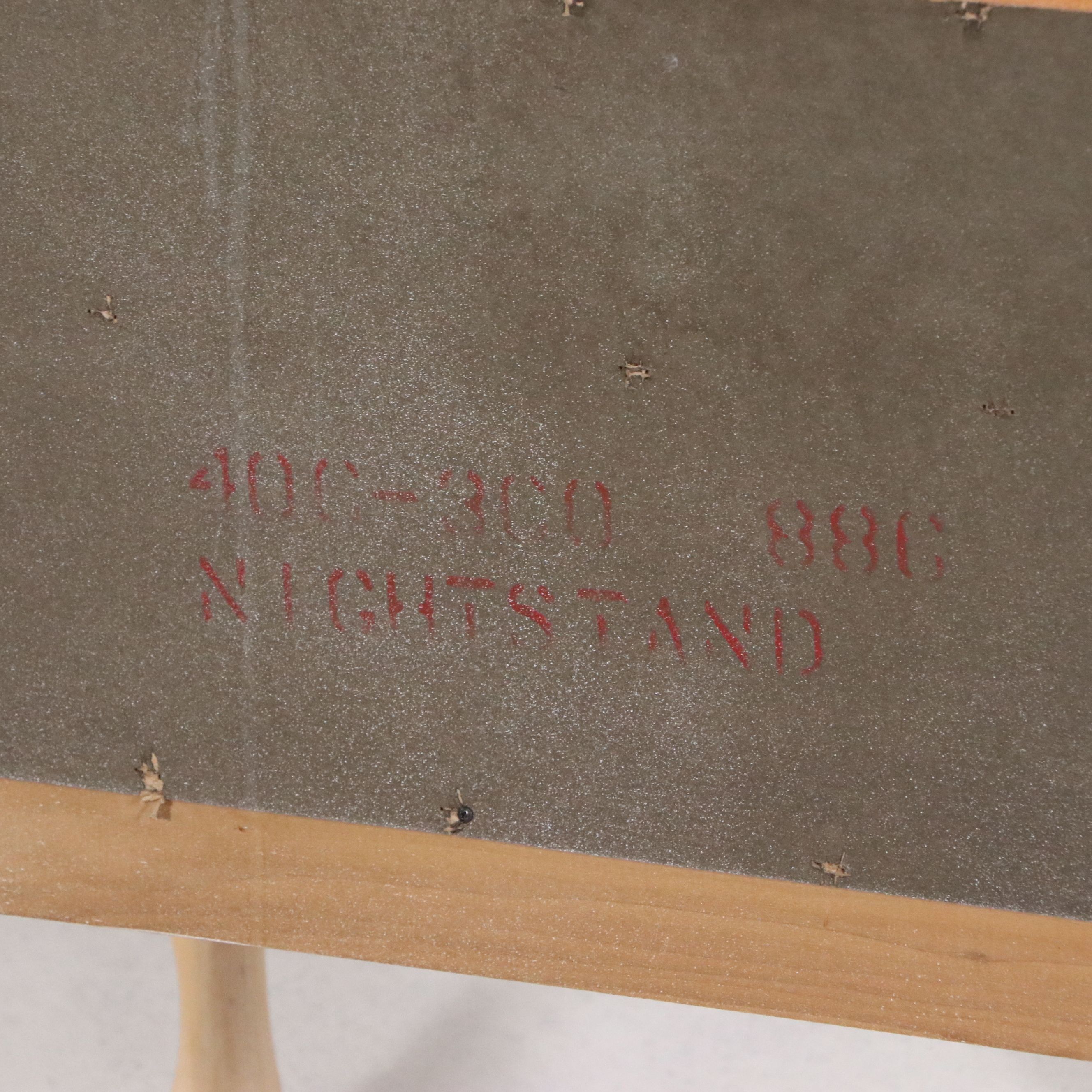 Queen Anne Blonde Oak Four-Poster Bed with Coordinating Nightstands