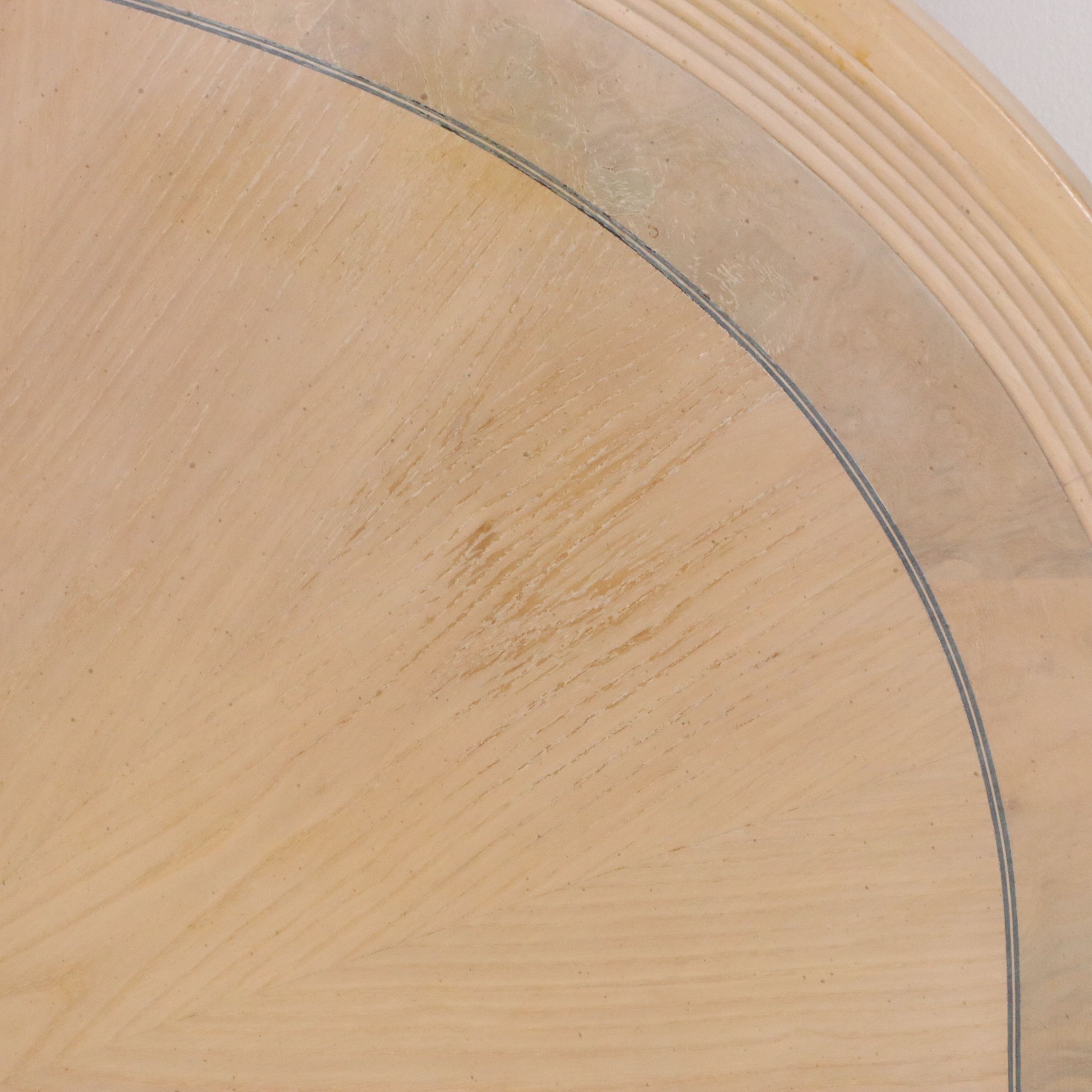 Queen Anne Blonde Oak Four-Poster Bed with Coordinating Nightstands