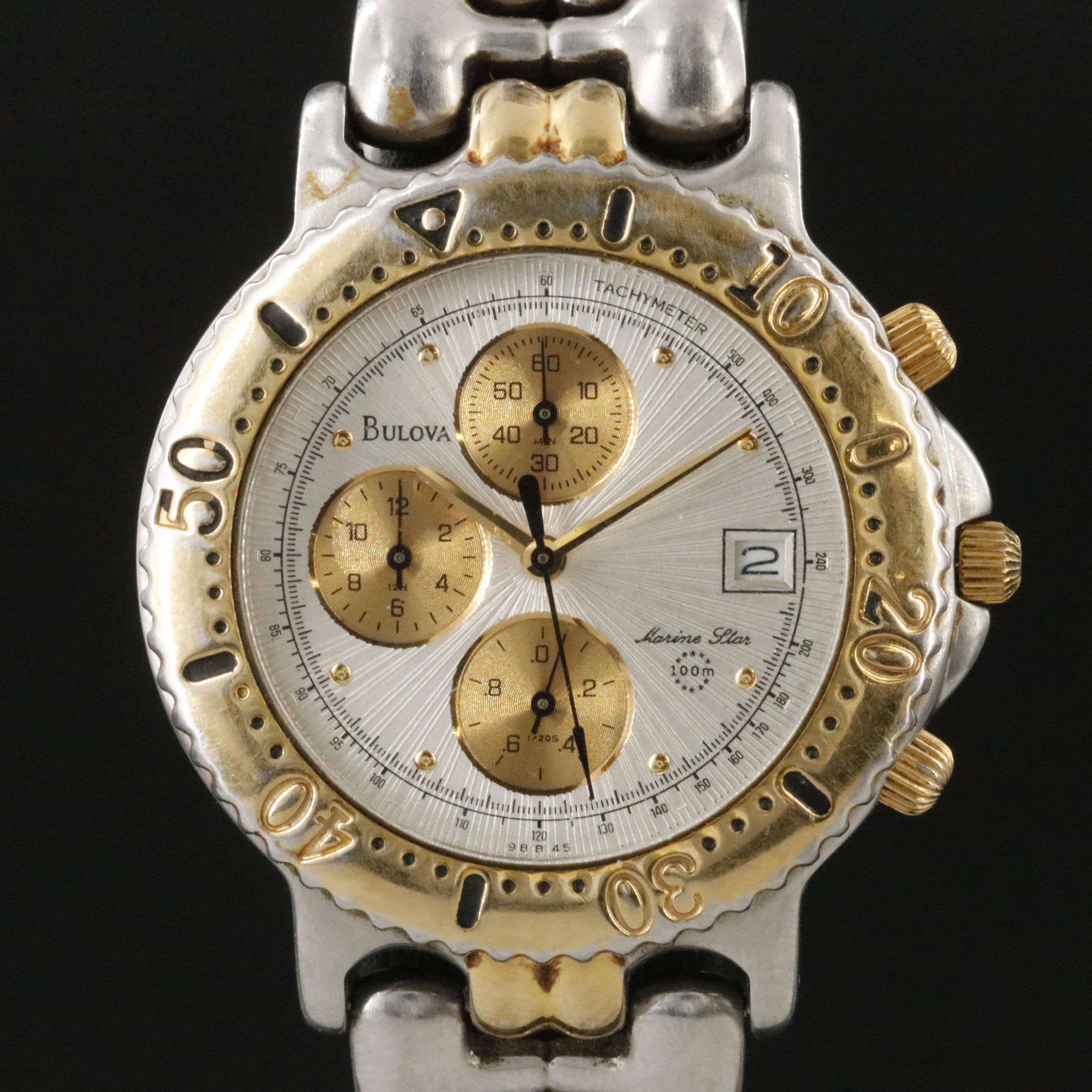 Bulova Marine Star Stainless Steel Chronograph Watch