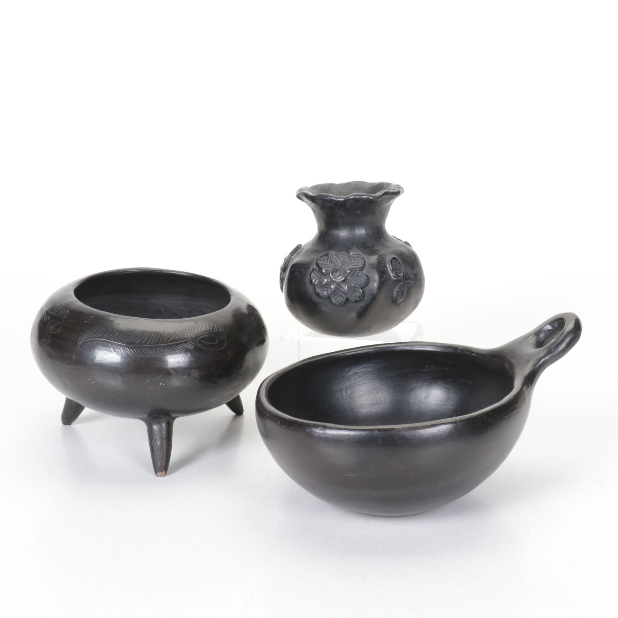 Doña Rosa Oaxaca Pottery Footed Bowl, Vase & More