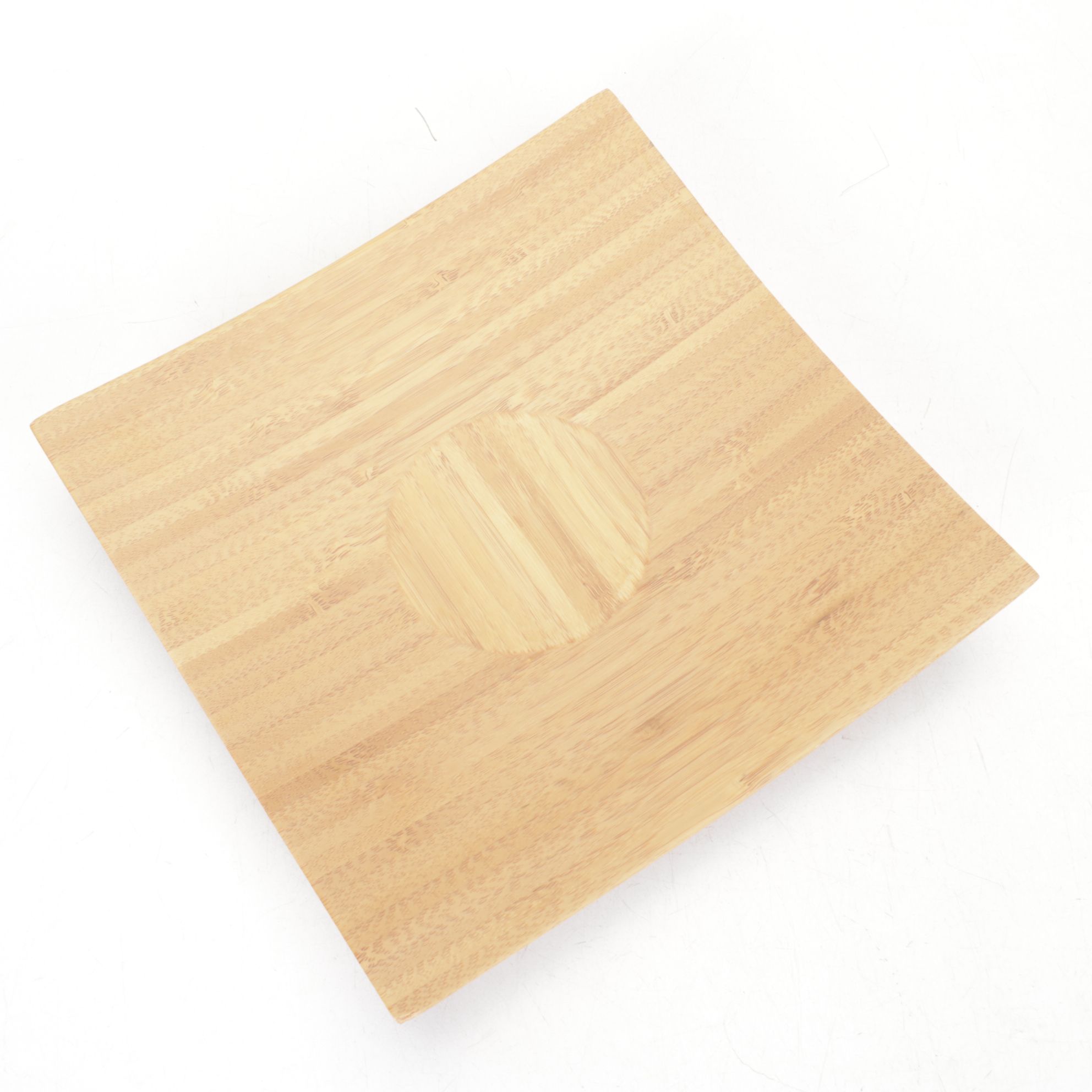 Handcrafted Terracotta Bottle Vase with Bamboo Platter