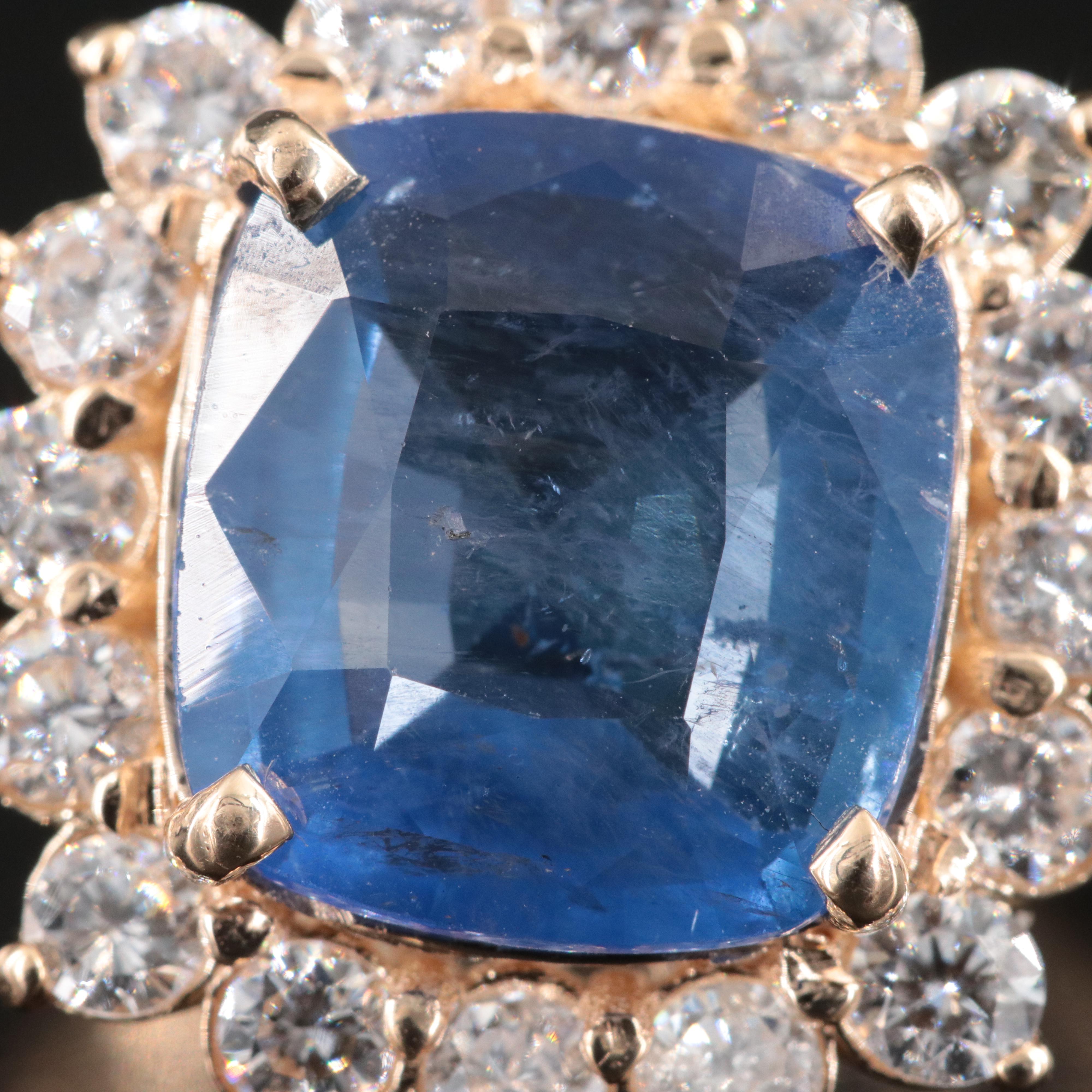 14K 5.32 CT and 1.01 CTW Diamond Ring with GIA Report