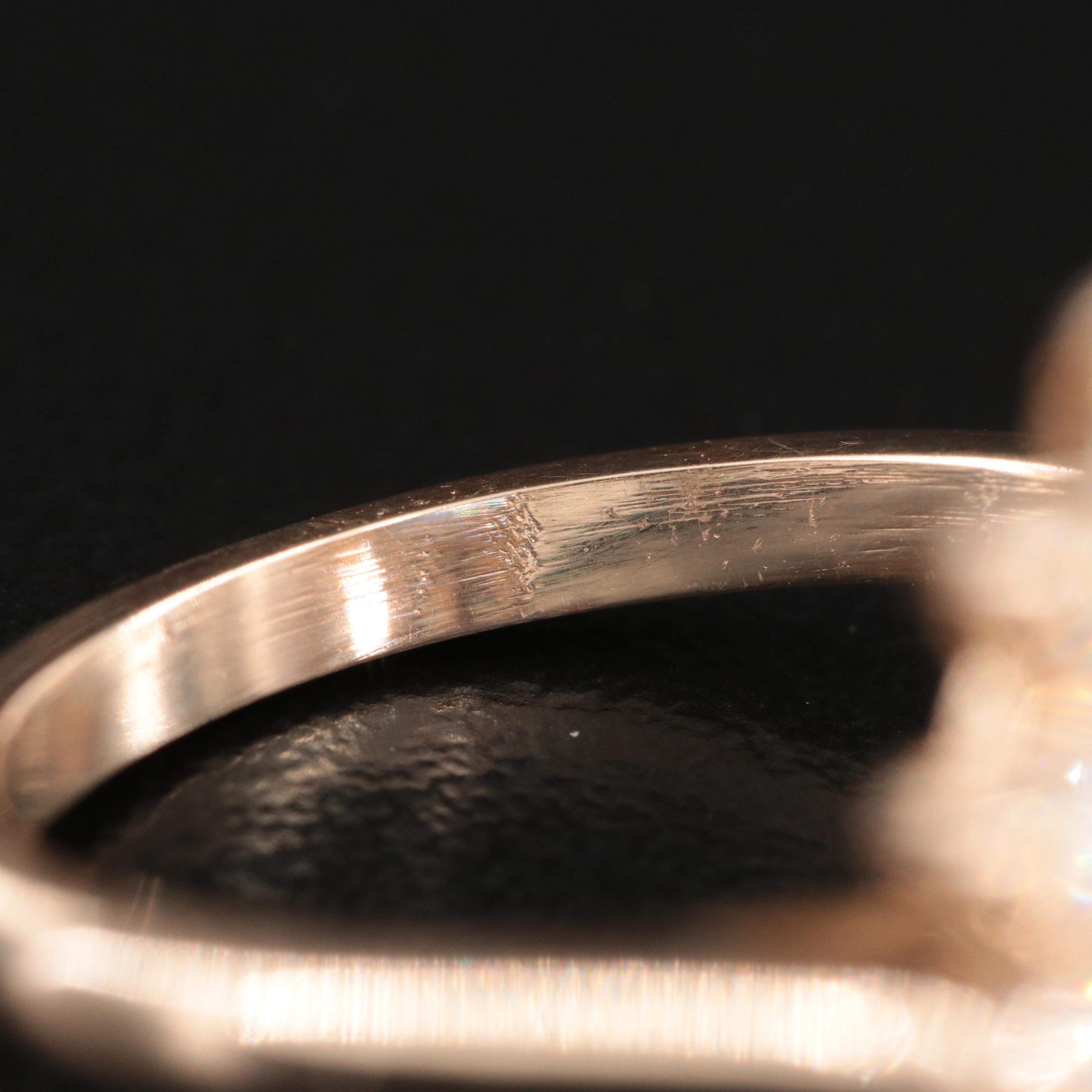 14K 5.32 CT and 1.01 CTW Diamond Ring with GIA Report