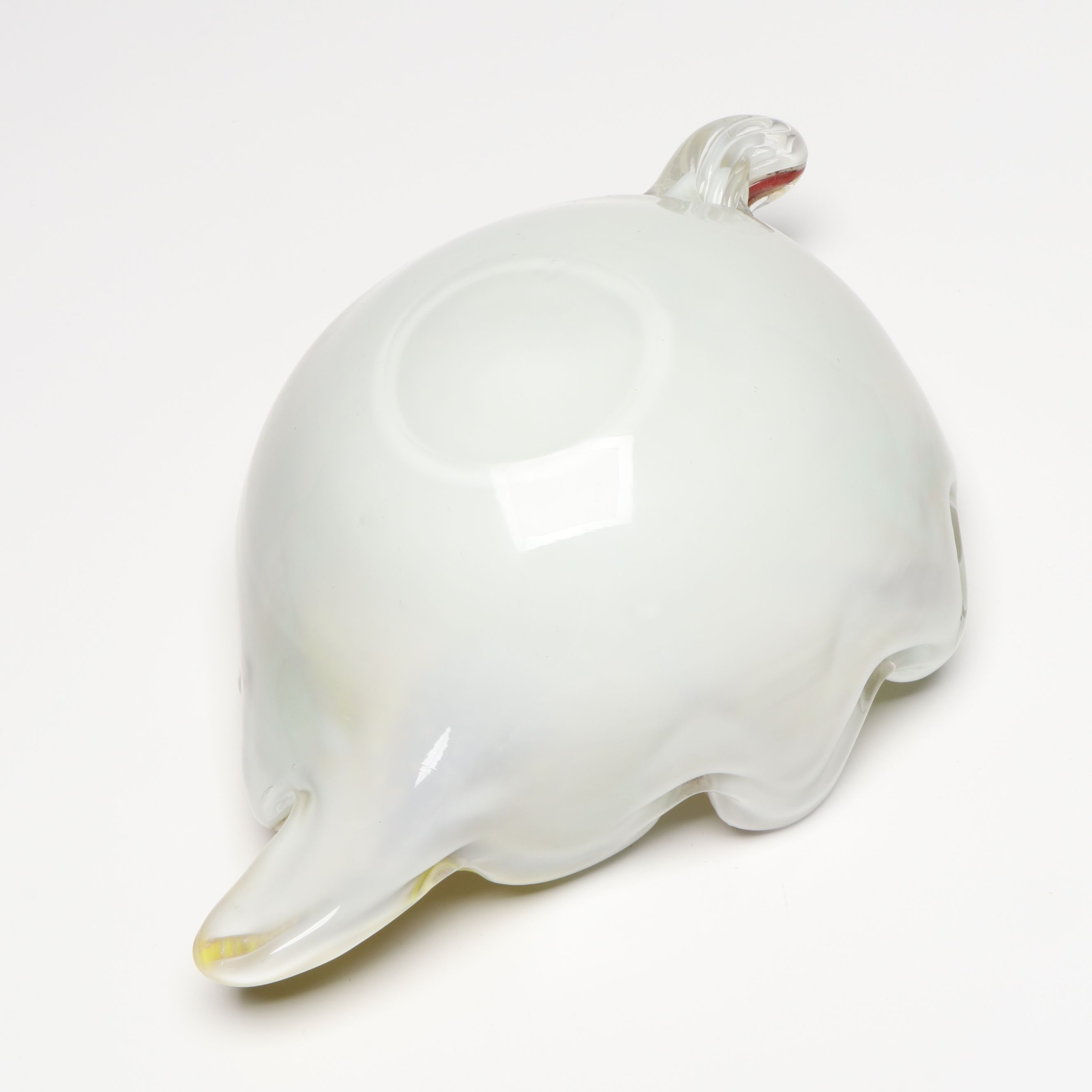 Murano Biomorphic Glitter Spiral and Tutti Frutti Glass Bowls