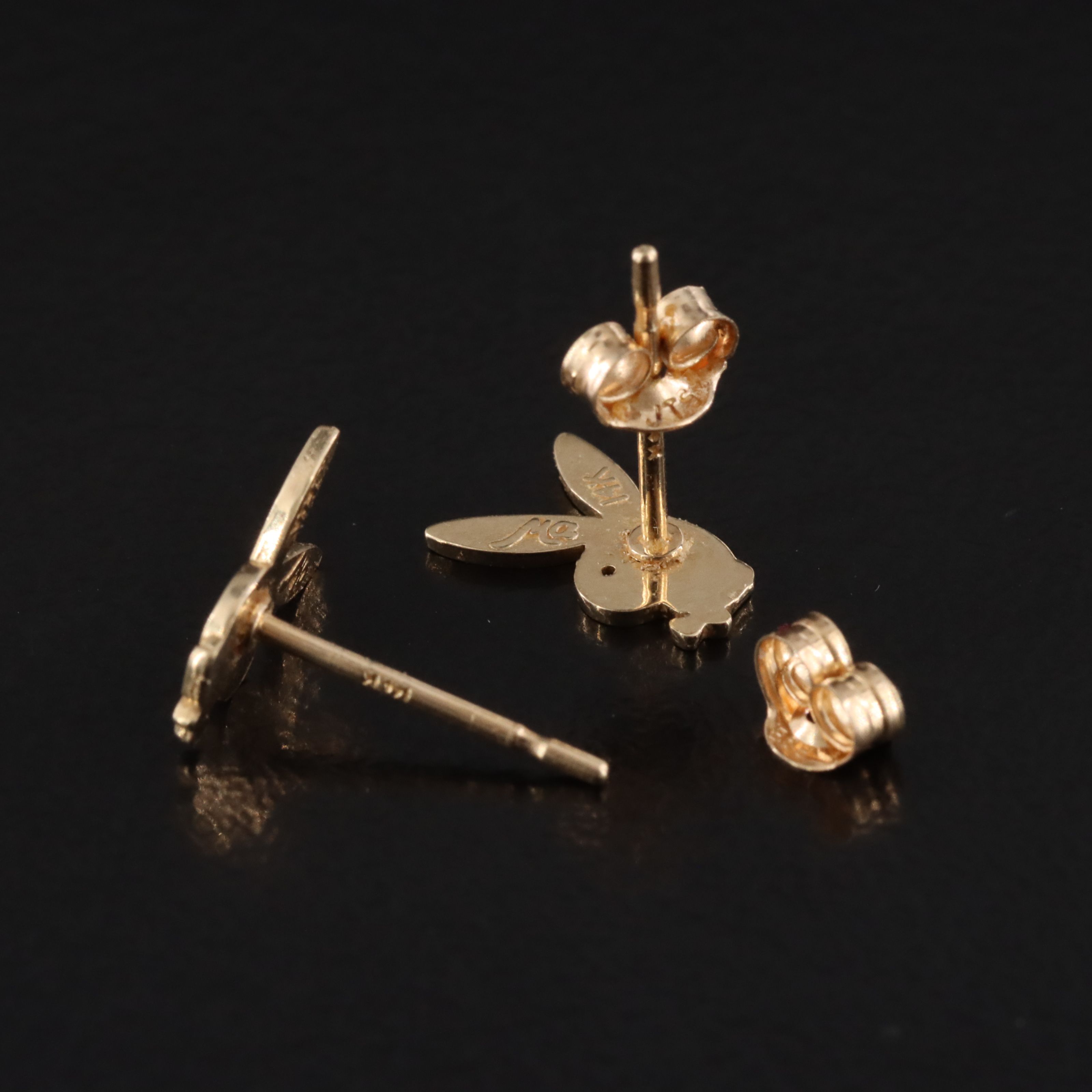 Michael Anthony 14K Playboy Bunny Stud Earrings