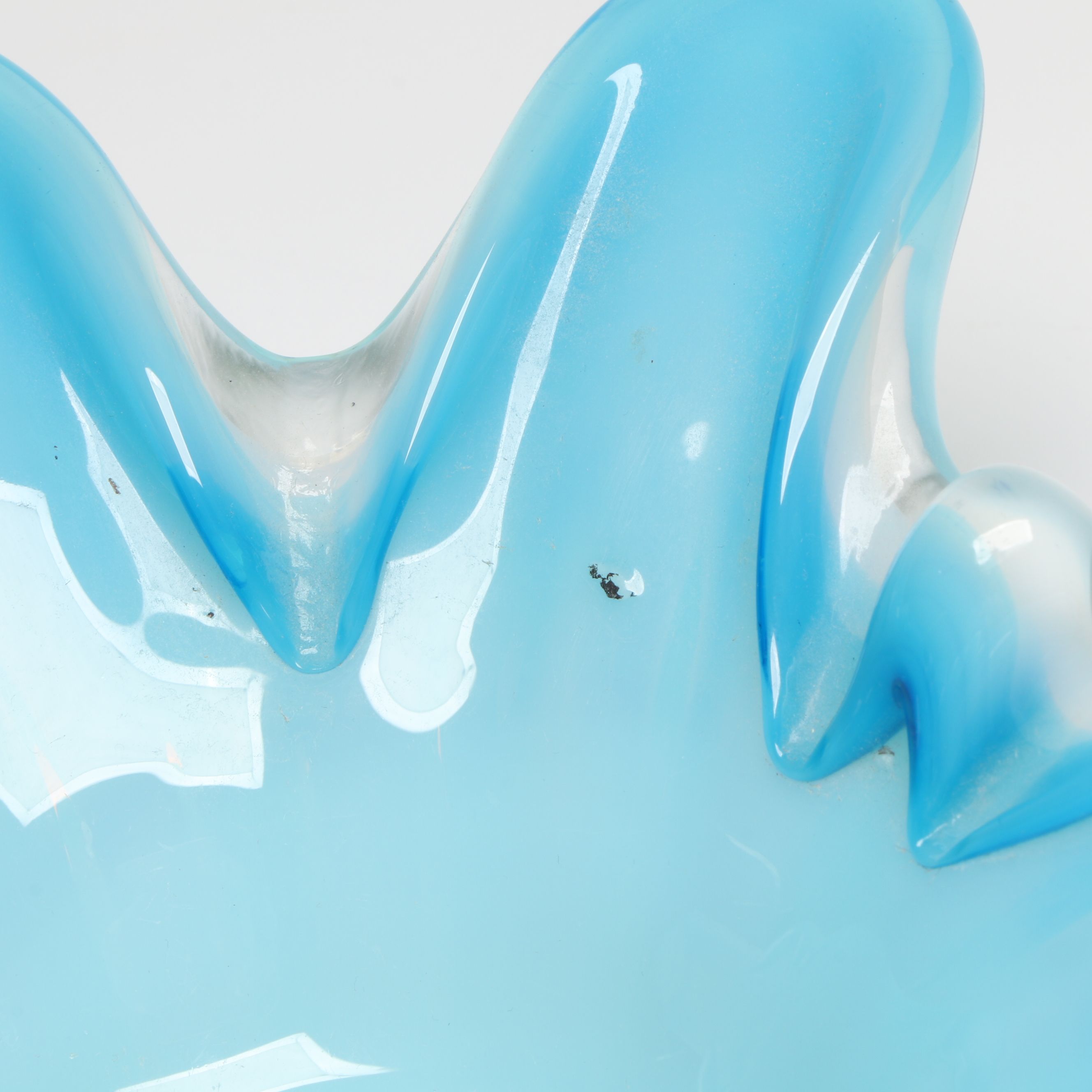 Italian Murano Blue Glass Bowls, Mid to Late 20th Century