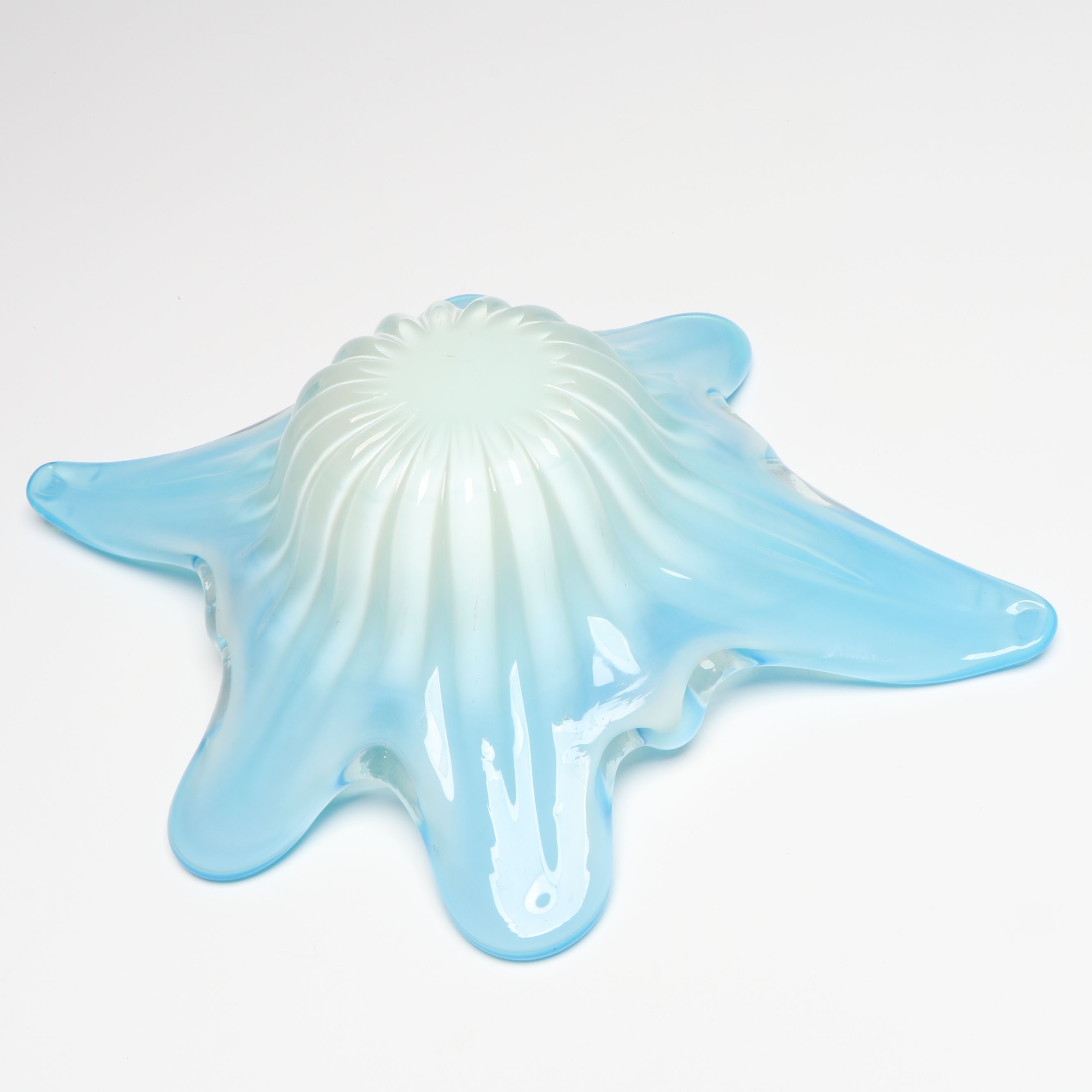 Italian Murano Blue Glass Bowls, Mid to Late 20th Century