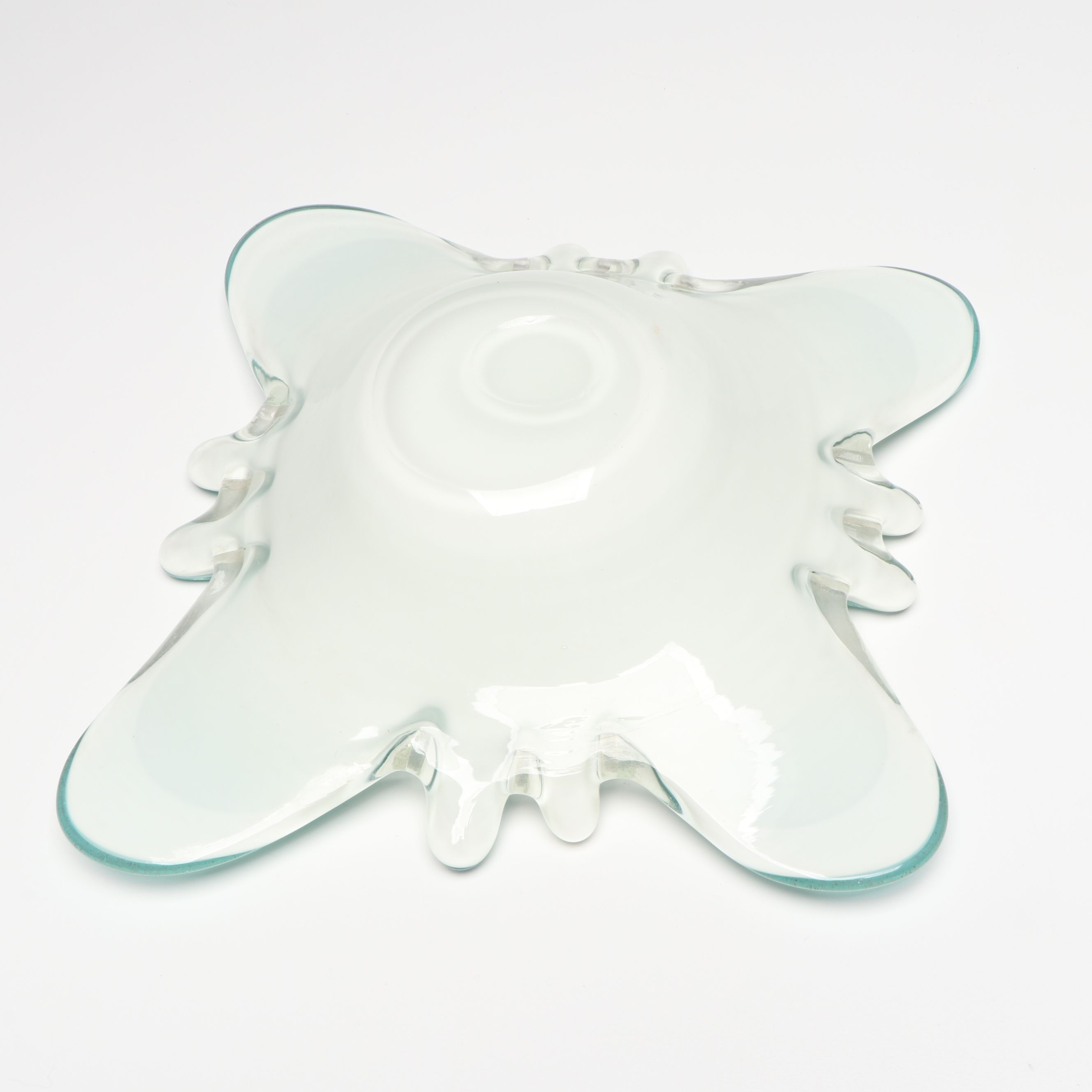 Italian Murano Blue Glass Bowls, Mid to Late 20th Century