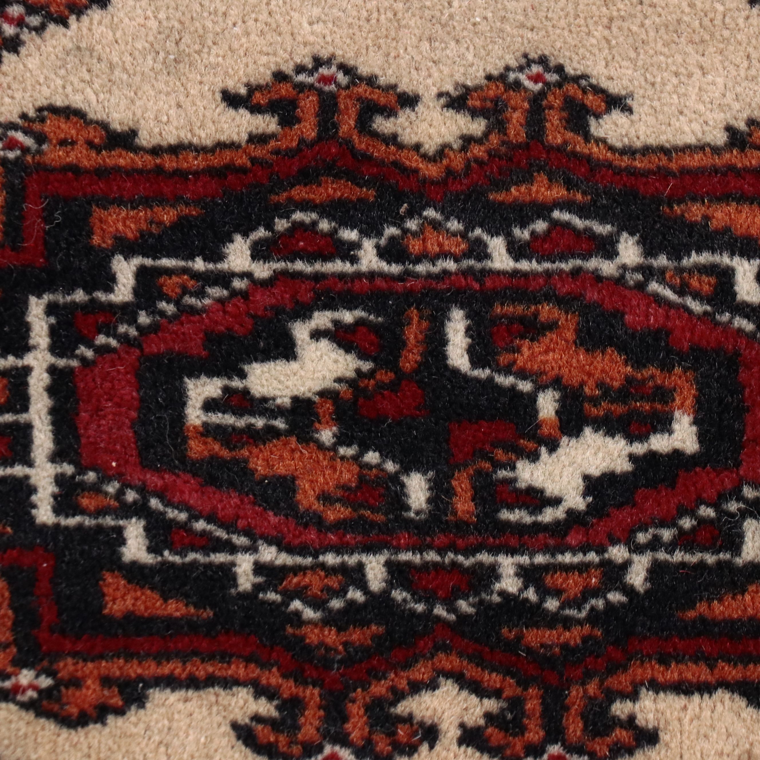 6'3 x 9' Hand-Knotted Pakistani Bokhara Area Rug