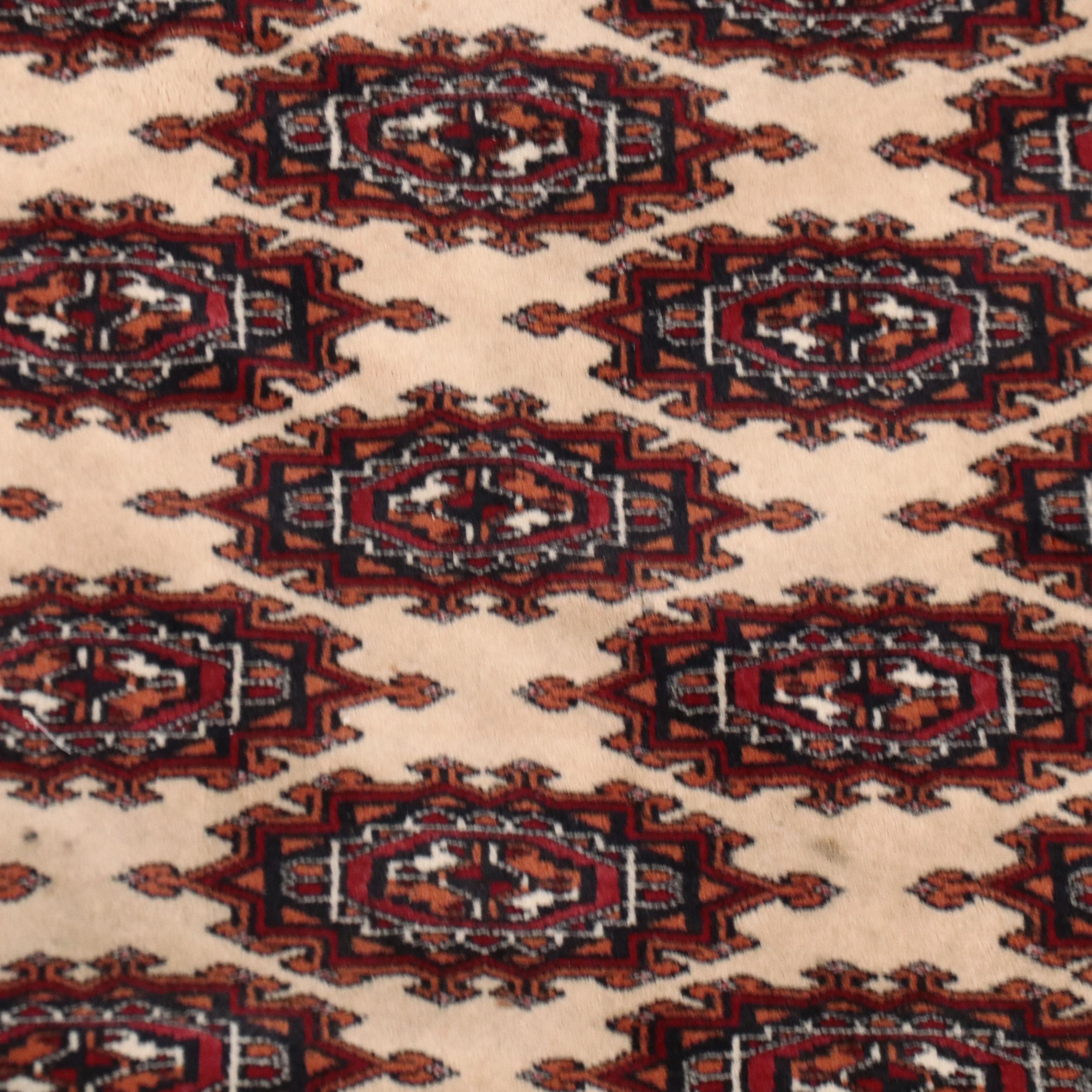 6'3 x 9' Hand-Knotted Pakistani Bokhara Area Rug