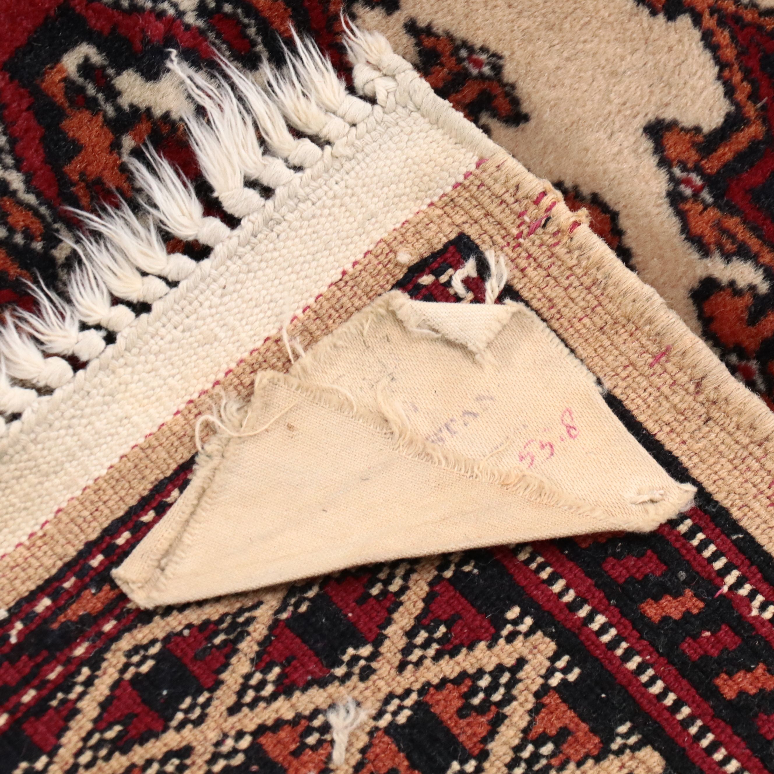 6'3 x 9' Hand-Knotted Pakistani Bokhara Area Rug