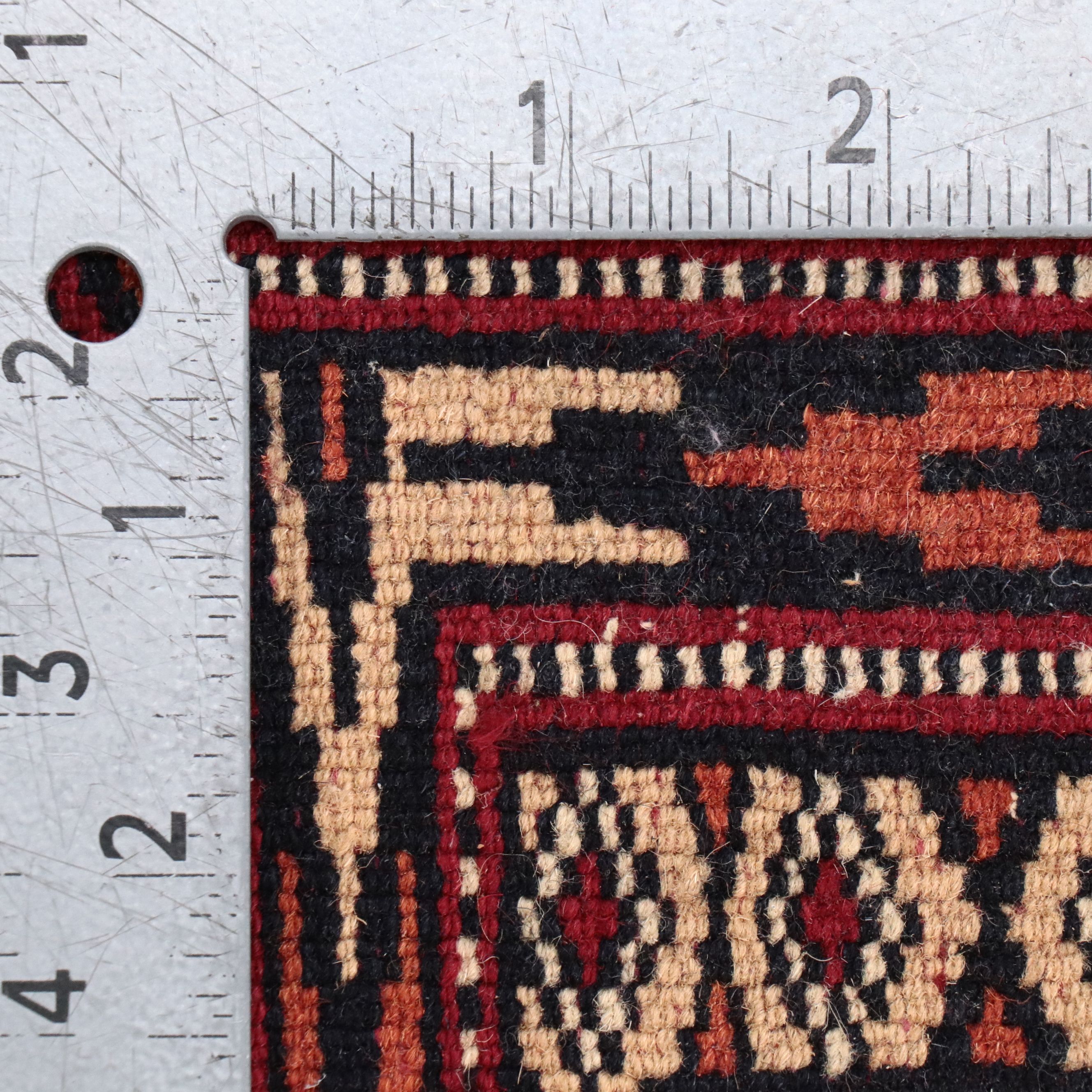 6'3 x 9' Hand-Knotted Pakistani Bokhara Area Rug