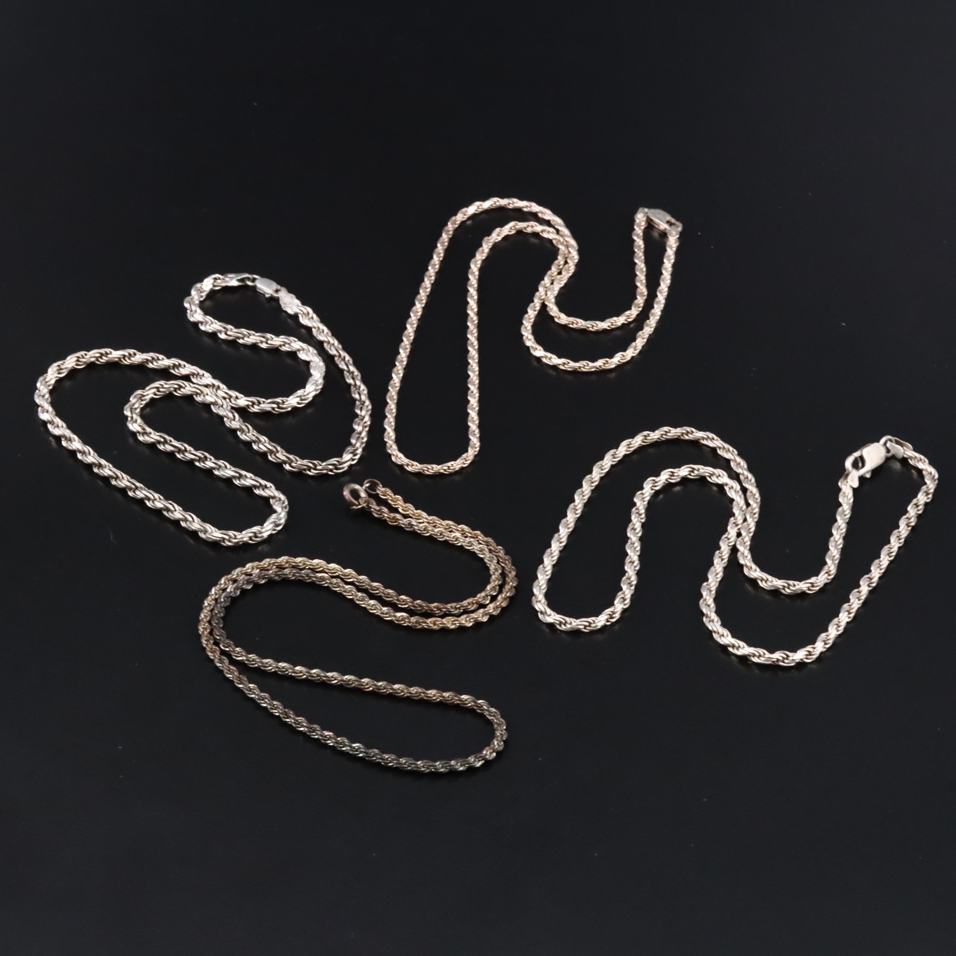 Sterling Rope Chain Collection
