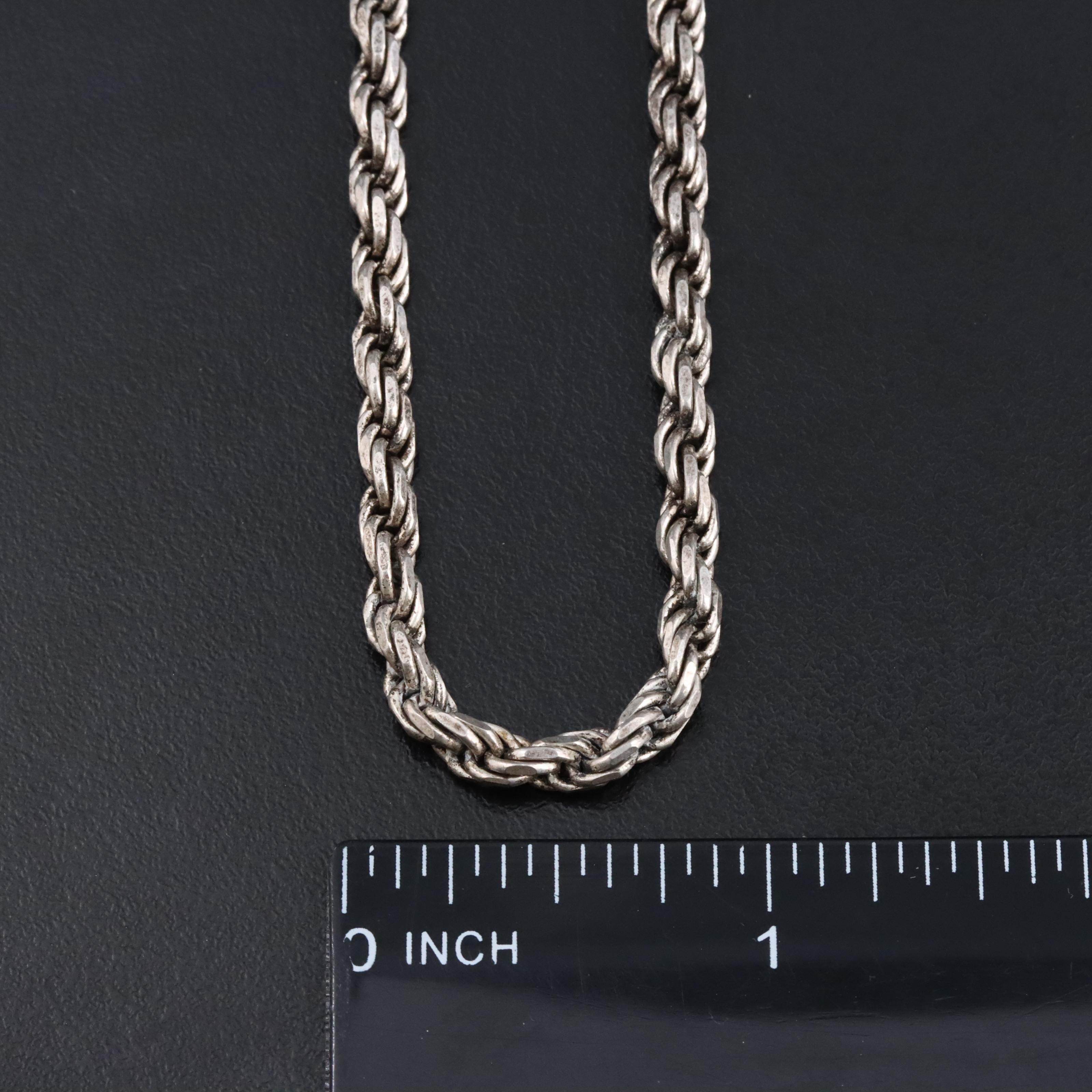 Sterling Rope Chain Collection