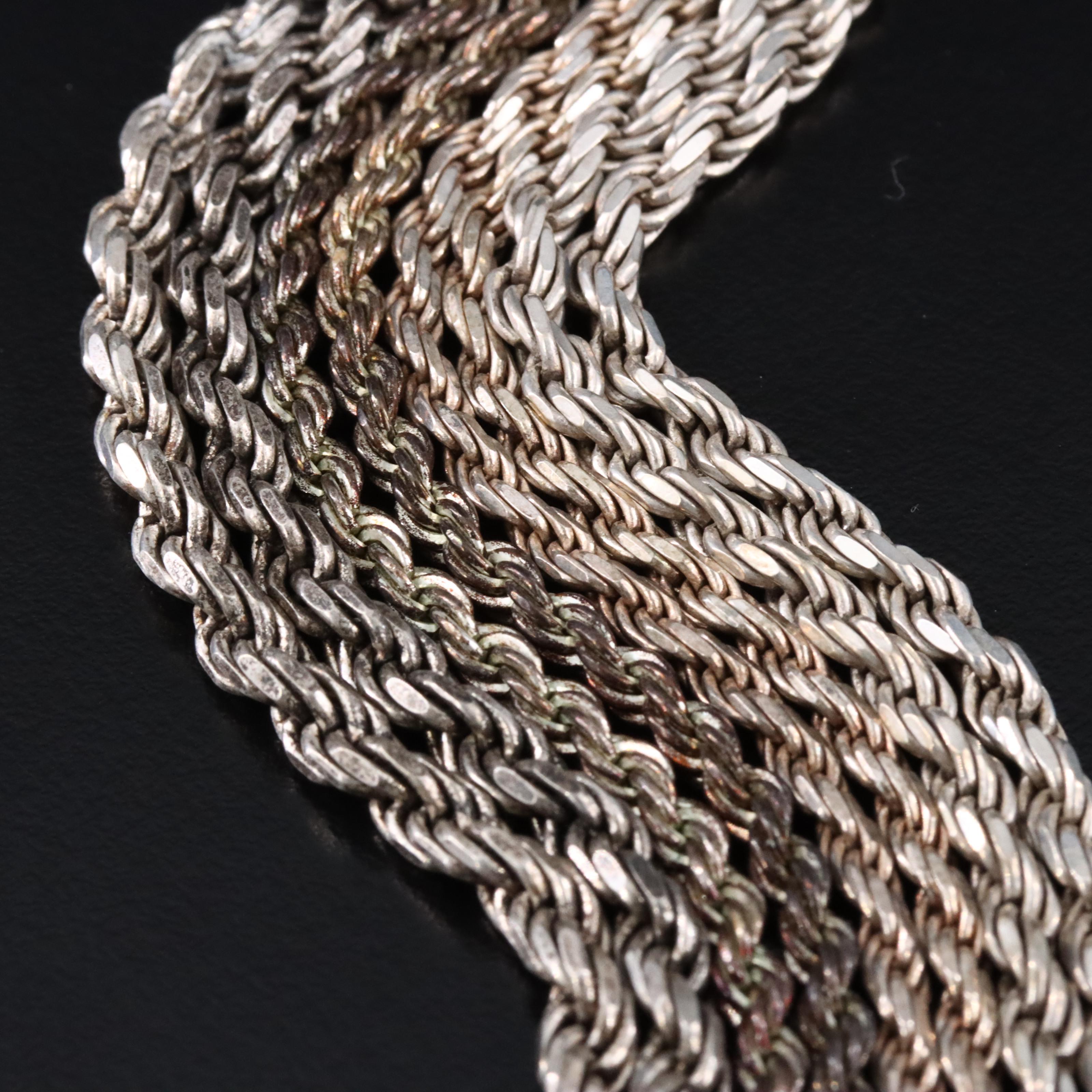 Sterling Rope Chain Collection