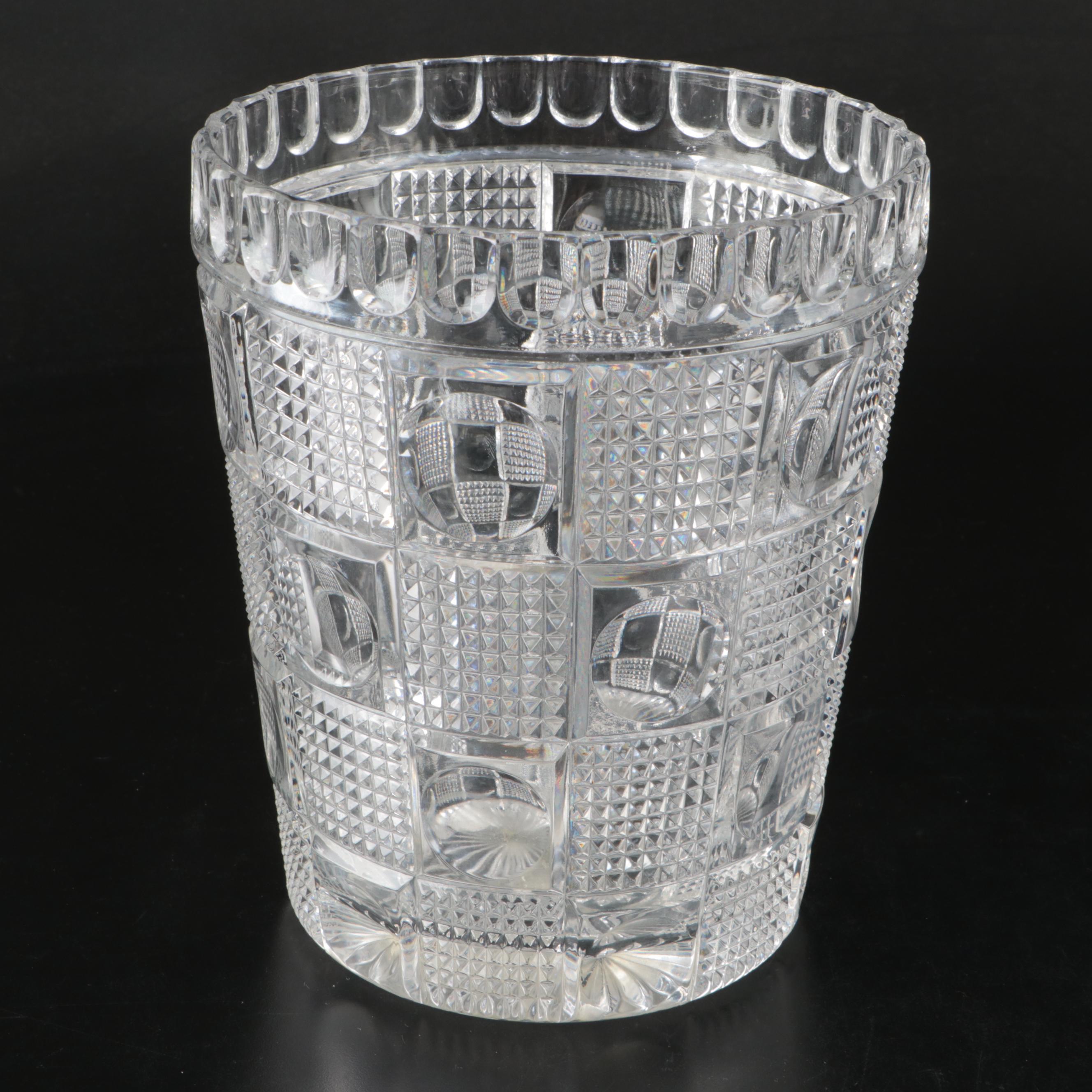 Quaker Sterling Silver and Glass Shakers with Crystal Ice Bucket