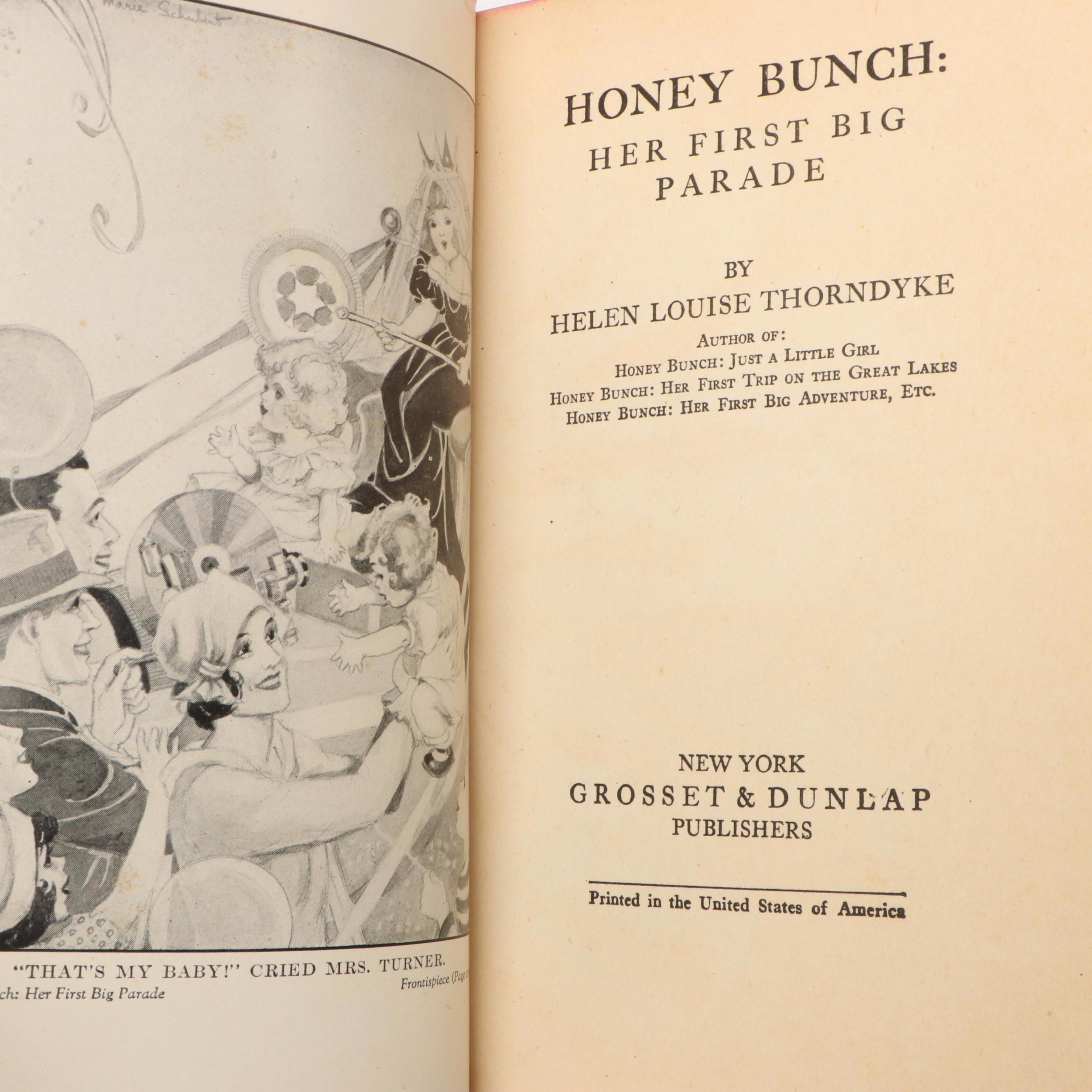 First Edition "Honey Bunch" Series by Helen Louise Thorndyke, Early 20th C.
