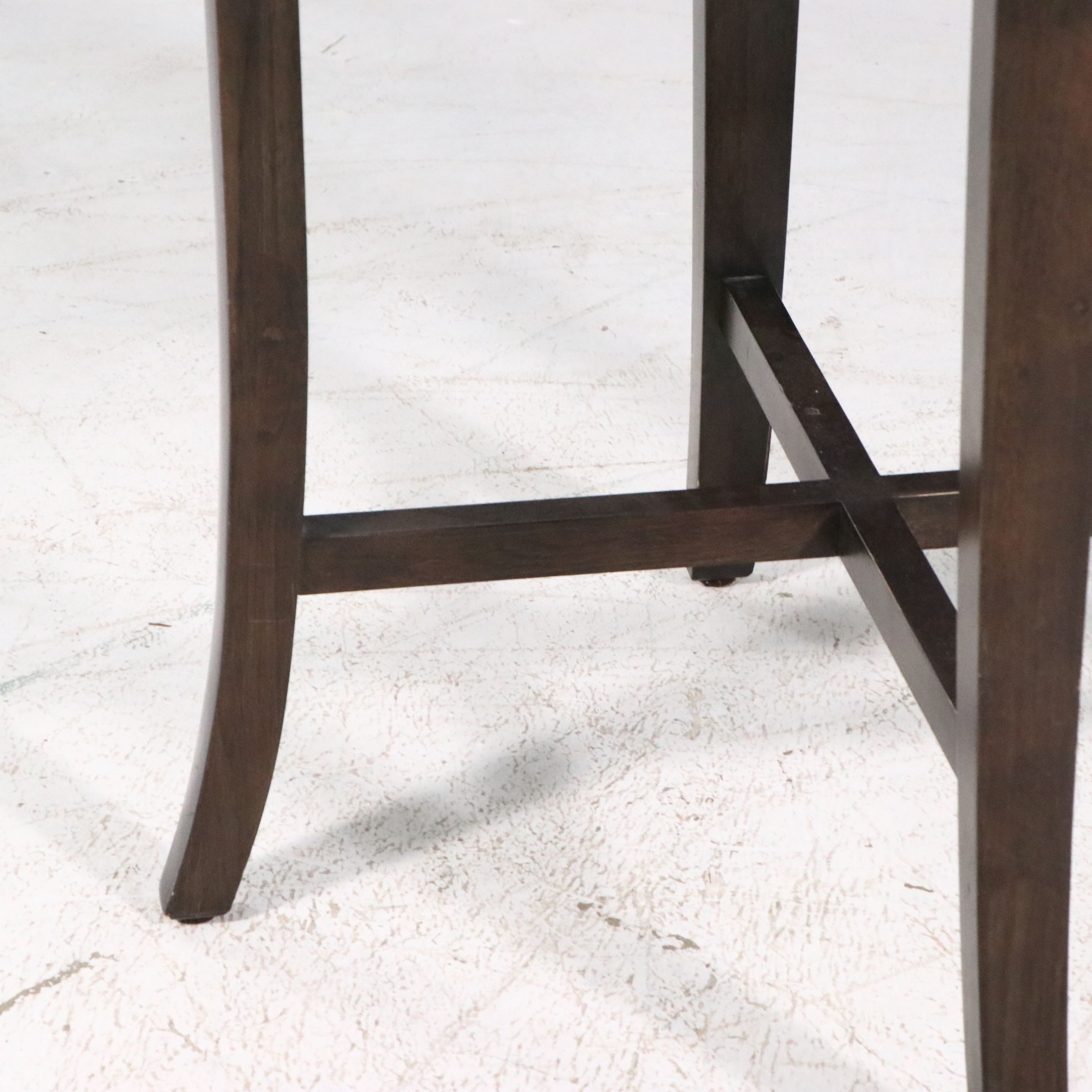 Five-Piece Dining Set with Glass Top Table and Art Nouveau Style Bistro Chairs