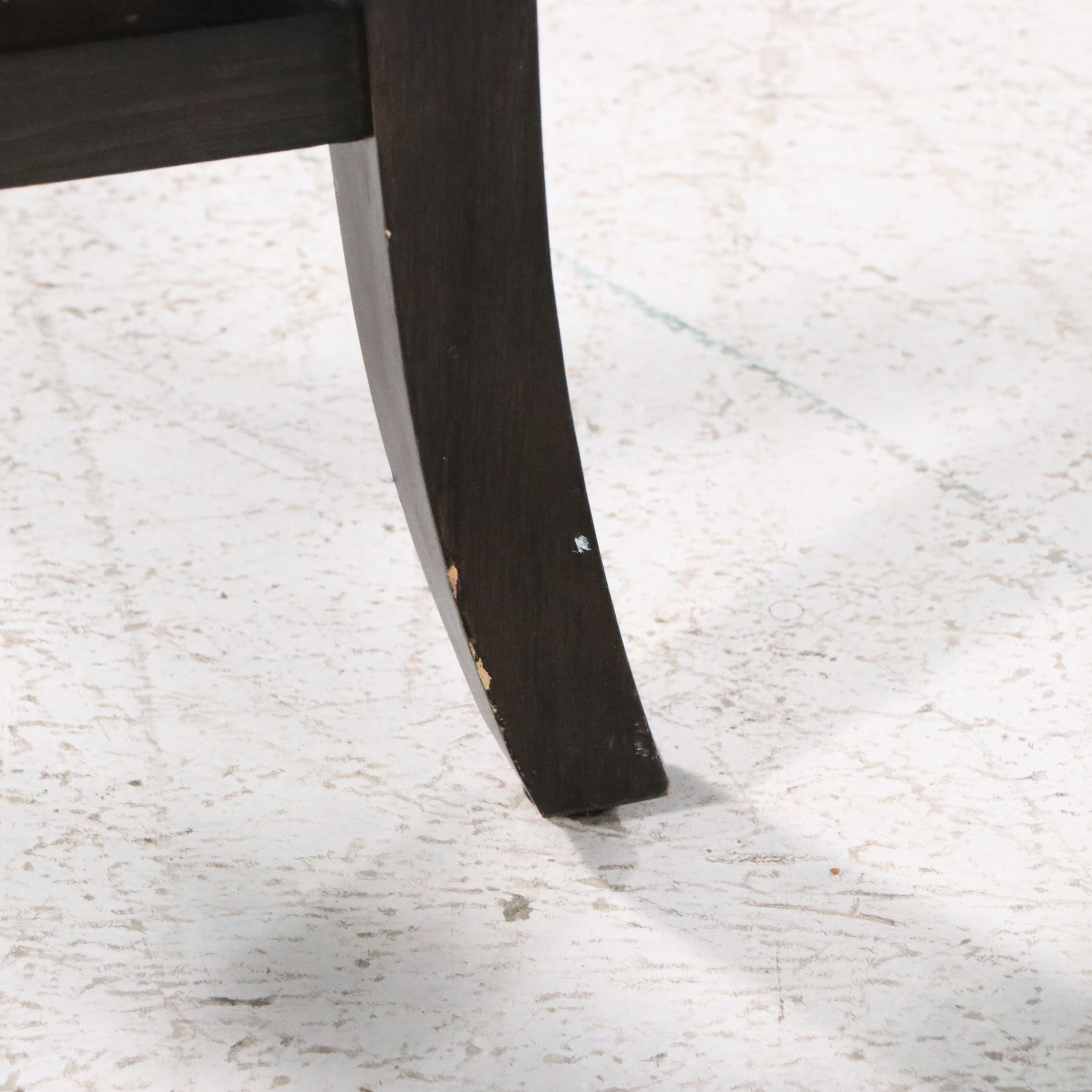 Five-Piece Dining Set with Glass Top Table and Art Nouveau Style Bistro Chairs