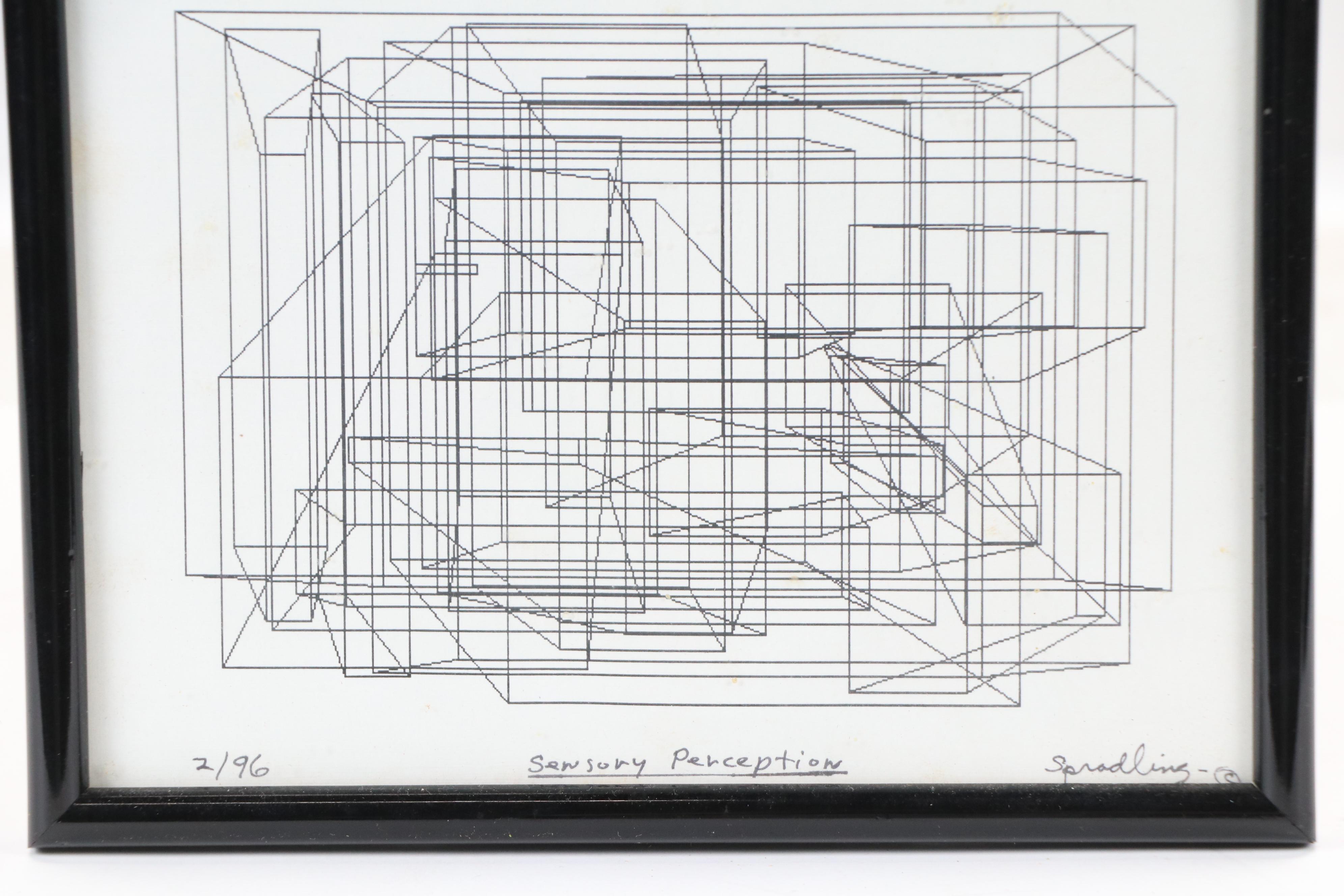 Gary Spradling Digital Prints "Sensory Perception" and More, Late 20th Century