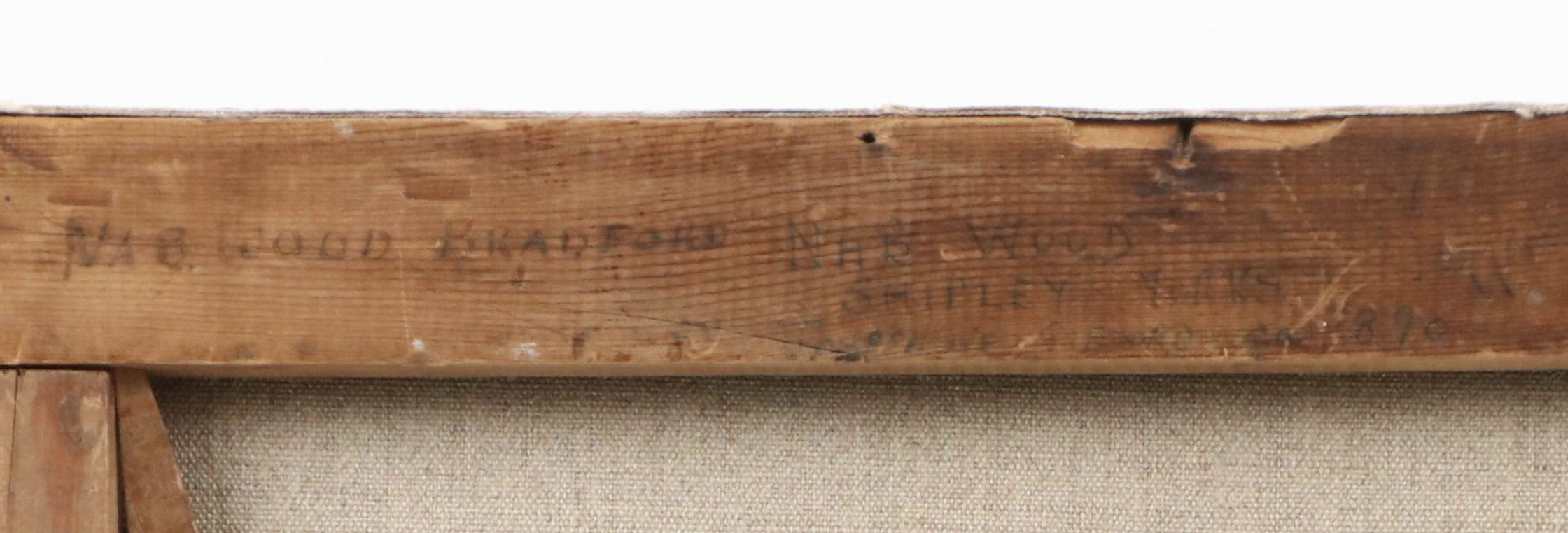 English School Oil Painting "Nab Wood, Shipley Yorkshire," Late 19th Century