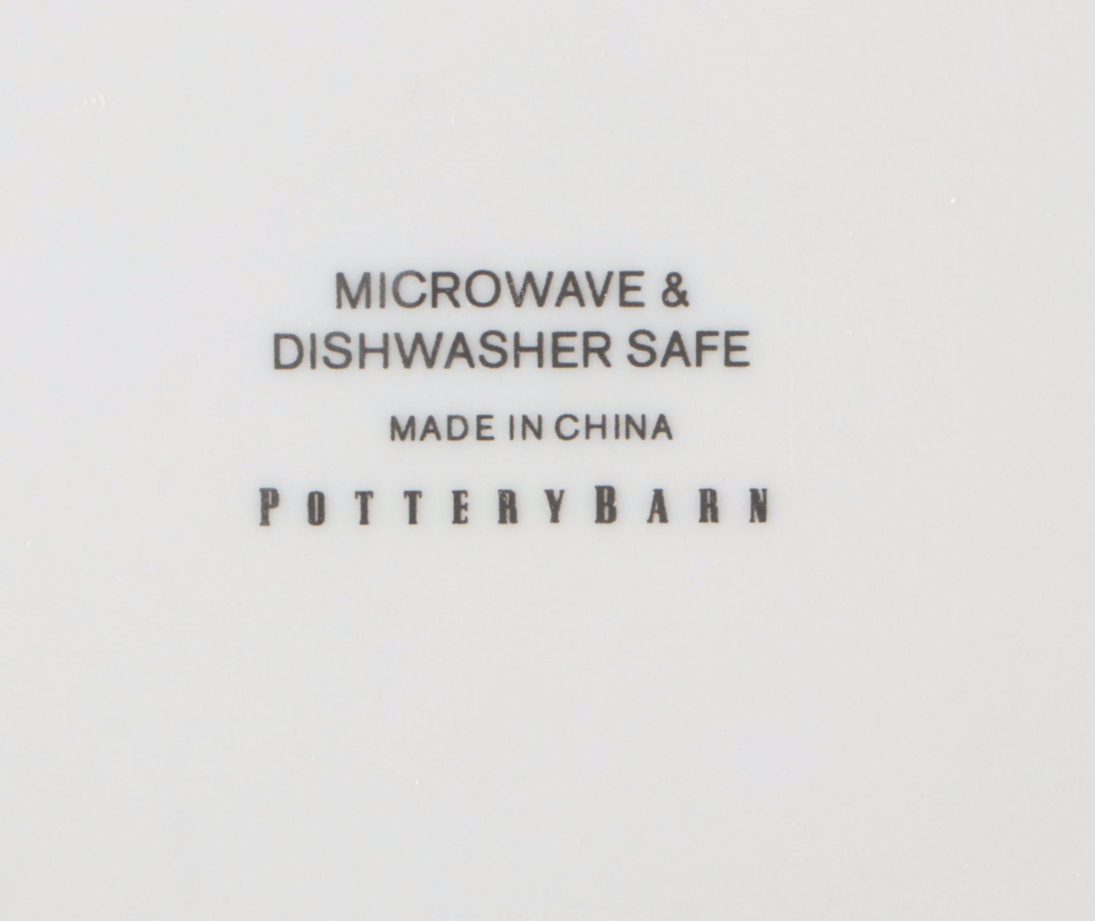 Pottery Barn Teddy Bear Ceramic Cookie Plate and Mug Set with Gift Boxes