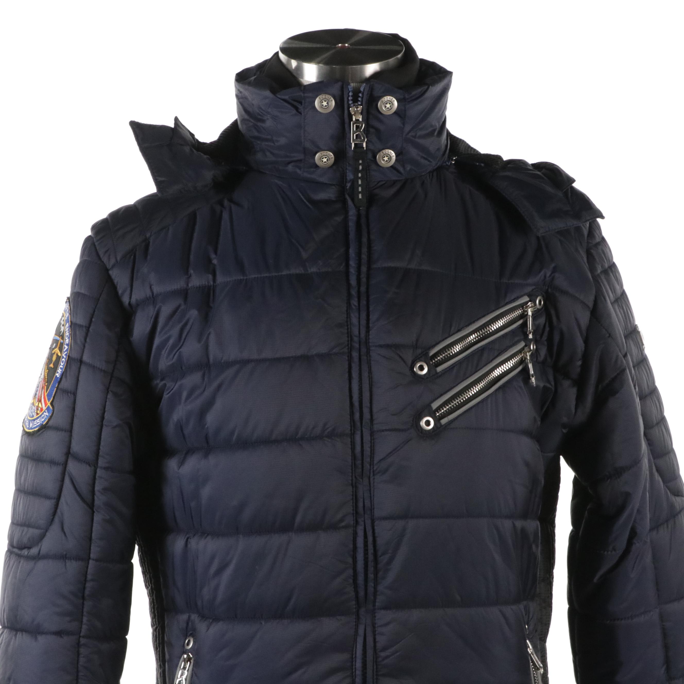 Men's Bogner Ski Jacket with Space Shuttle Aircraft Carrier Retirement Patch