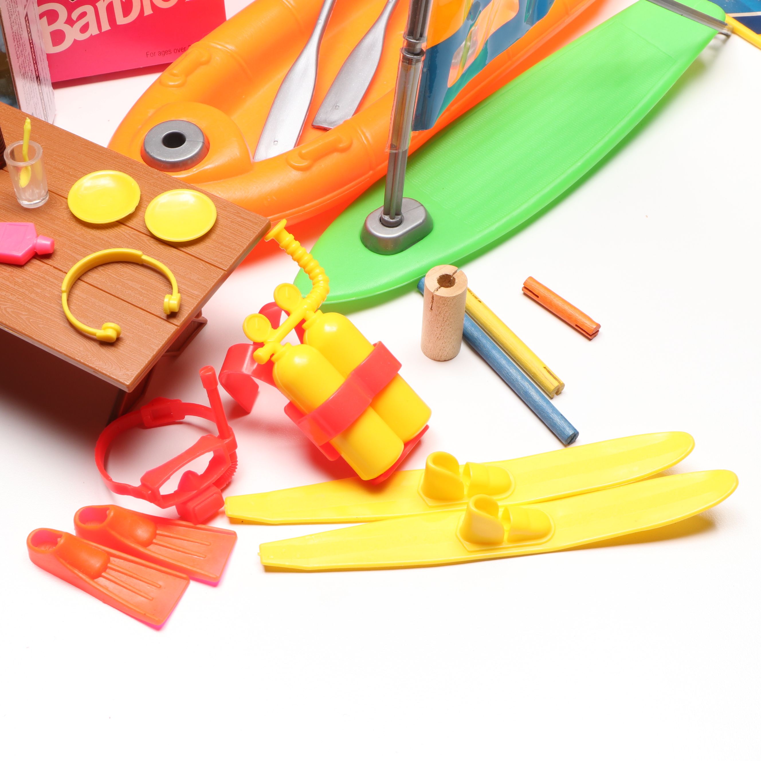 Barbie "Hawaiian Vacation" Doll Accessories with Barbie and Ken Dolls