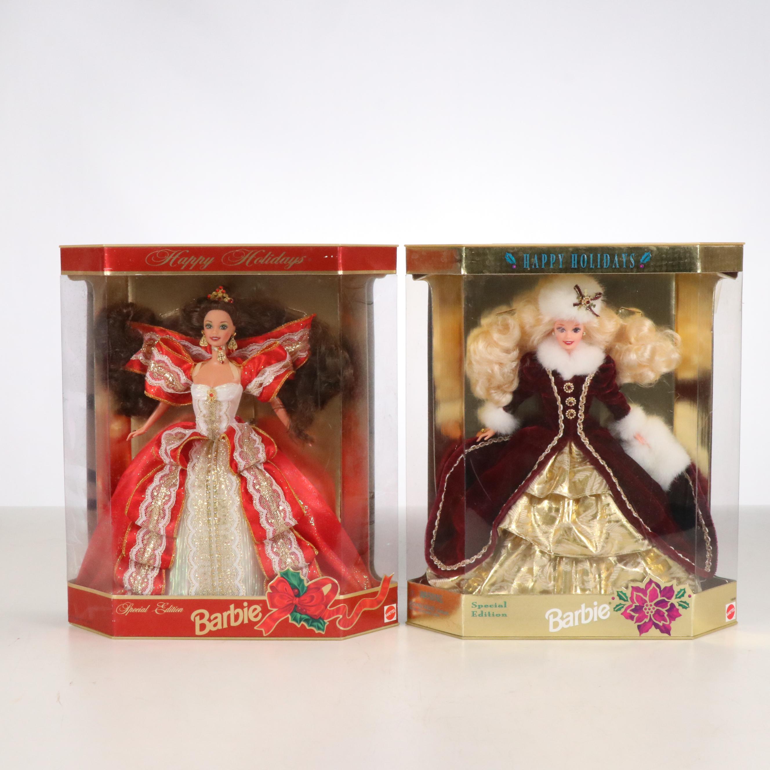 Barbie "Snow Sensation" and "Happy Holidays" Dolls