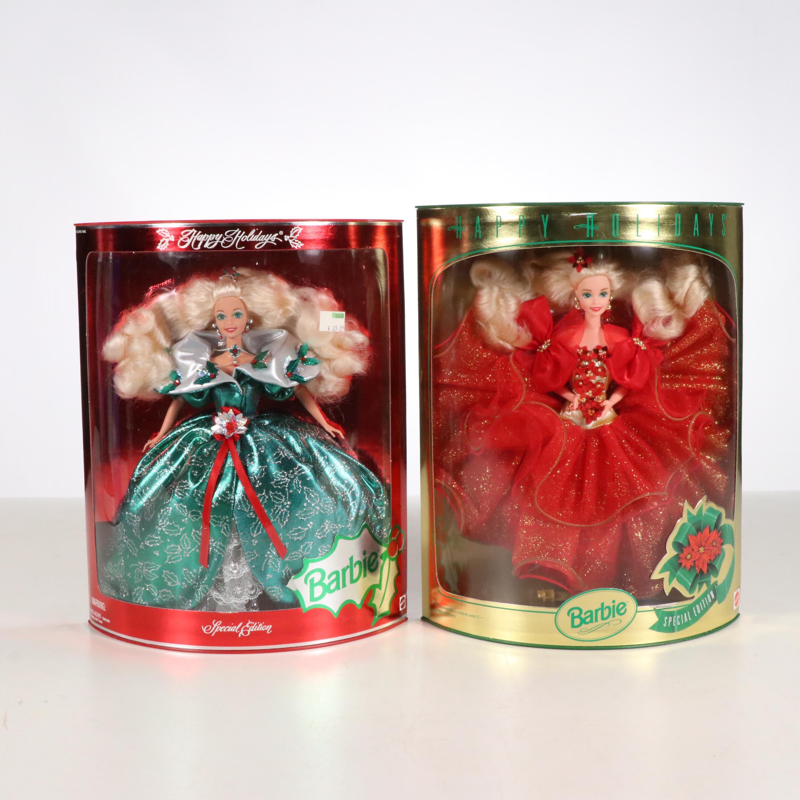 Barbie "Snow Sensation" and "Happy Holidays" Dolls