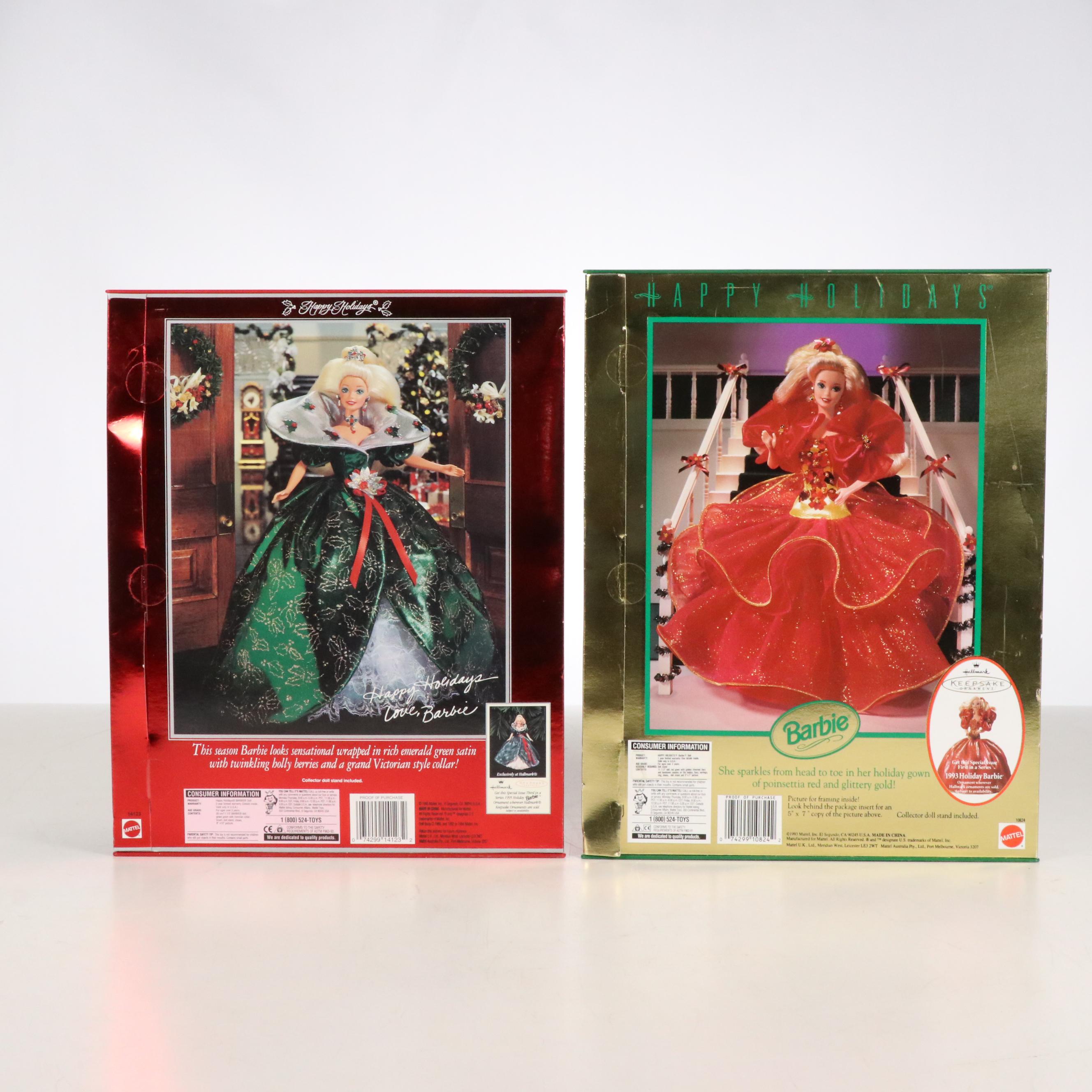 Barbie "Snow Sensation" and "Happy Holidays" Dolls