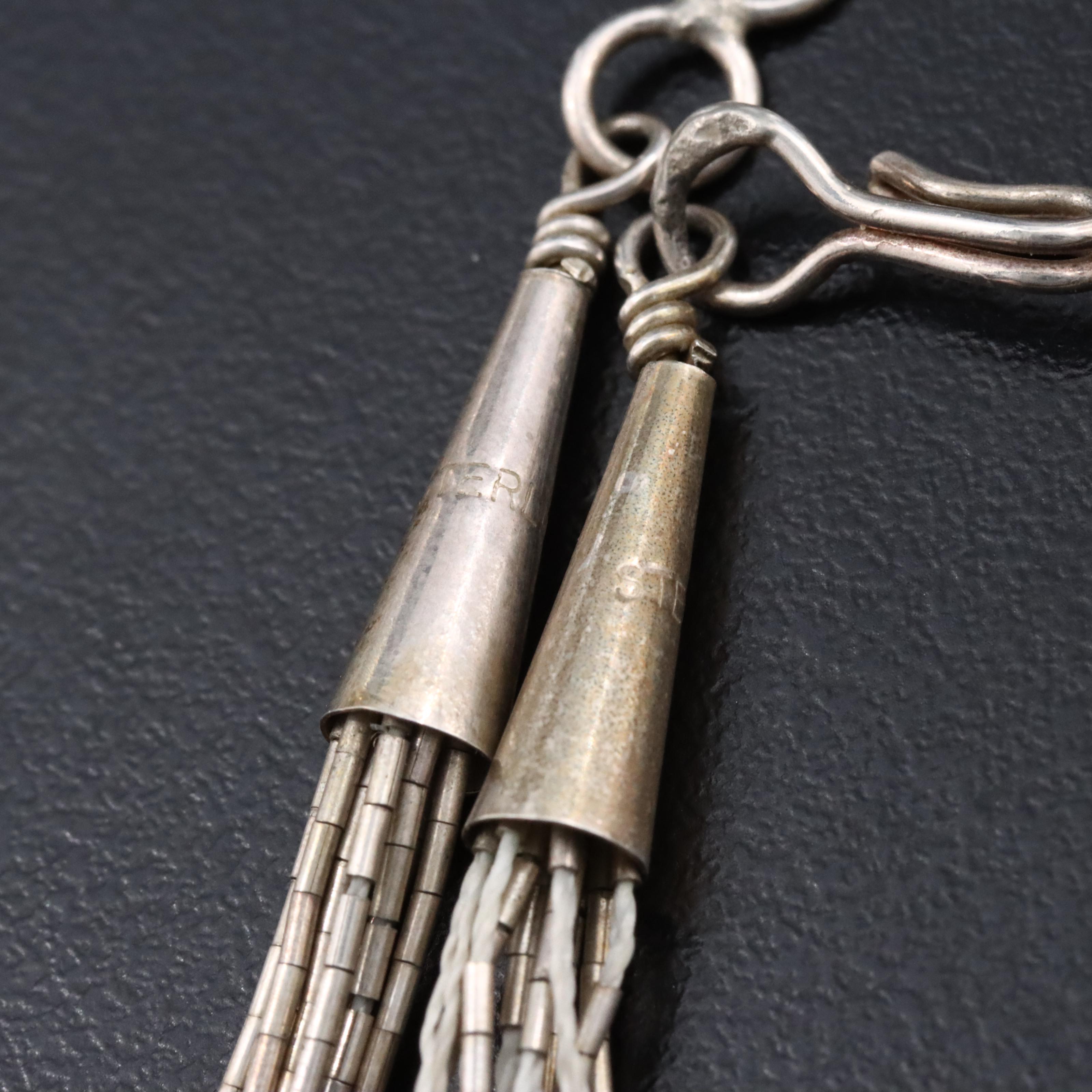 Sterling Ten-Strand Liquid Silver Necklace