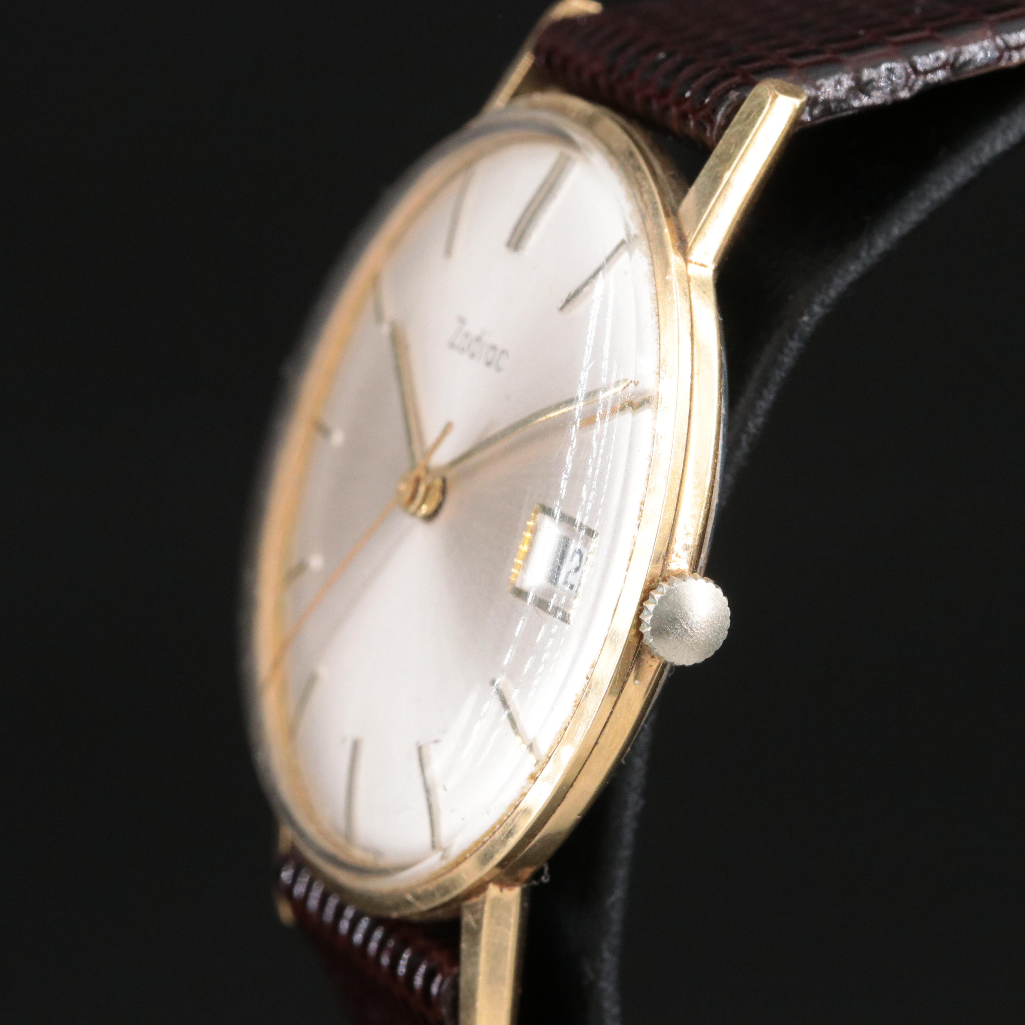 Zodiac Gold-Plated Vintage Watch