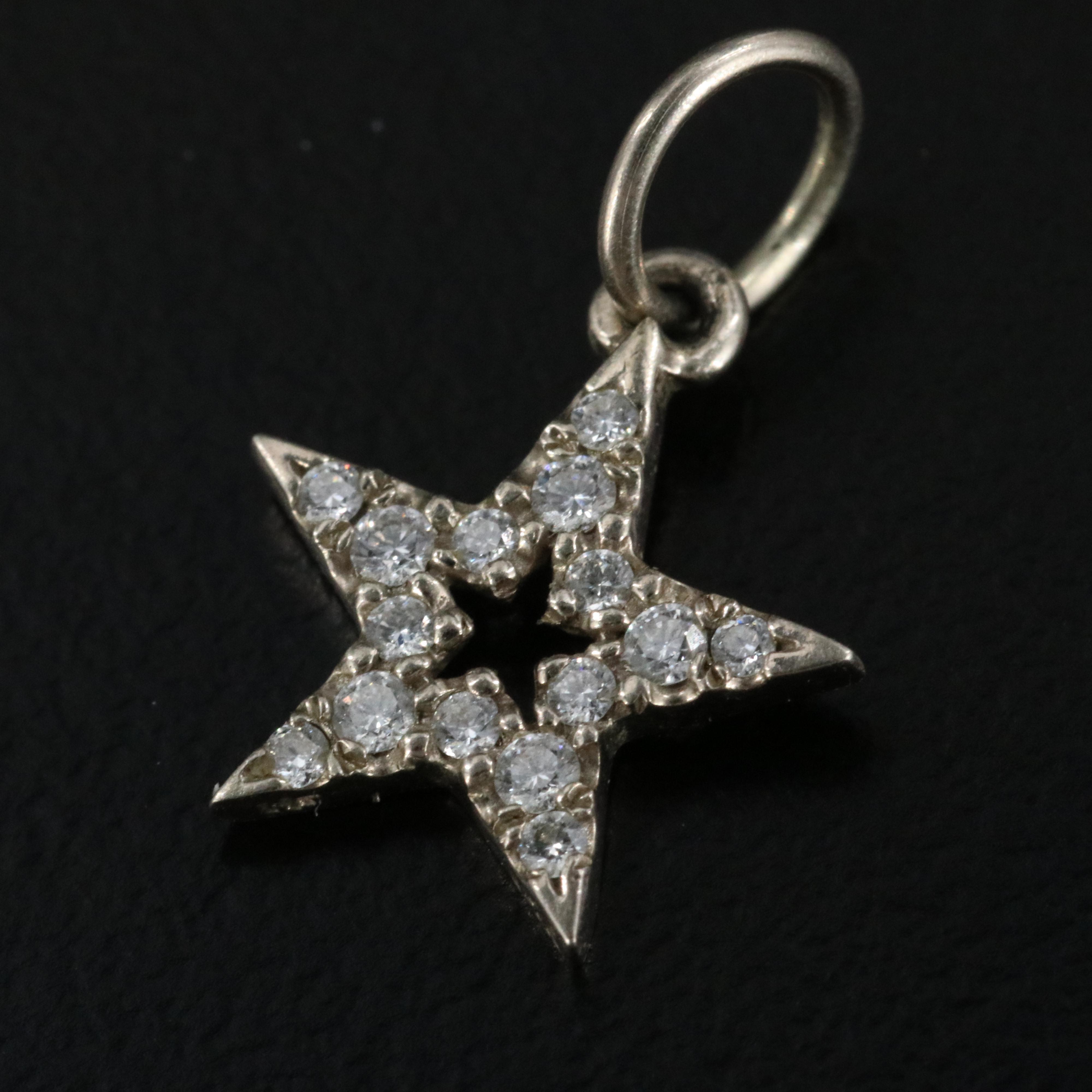 14K 0.14 CTW Diamond Star Pendant