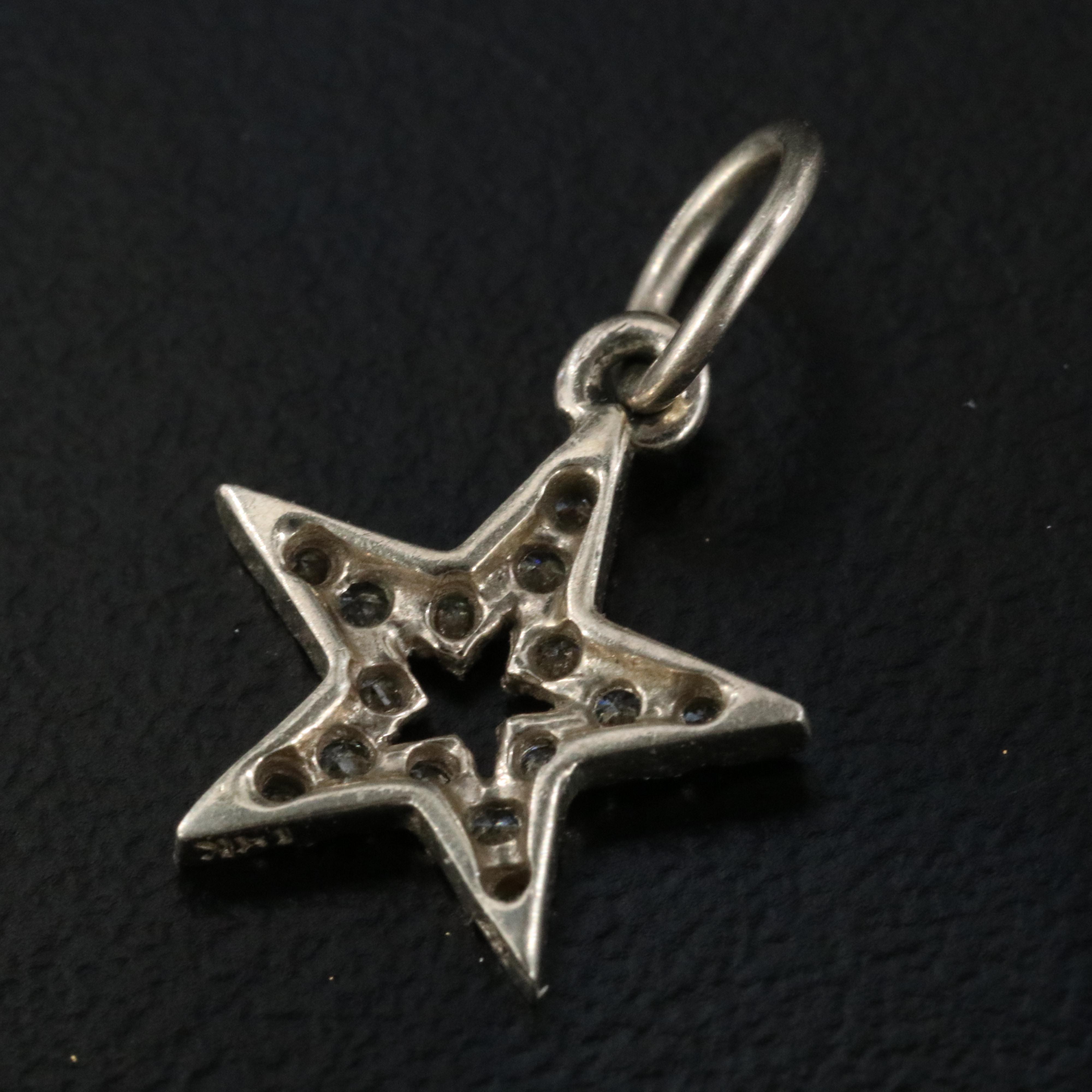 14K 0.14 CTW Diamond Star Pendant