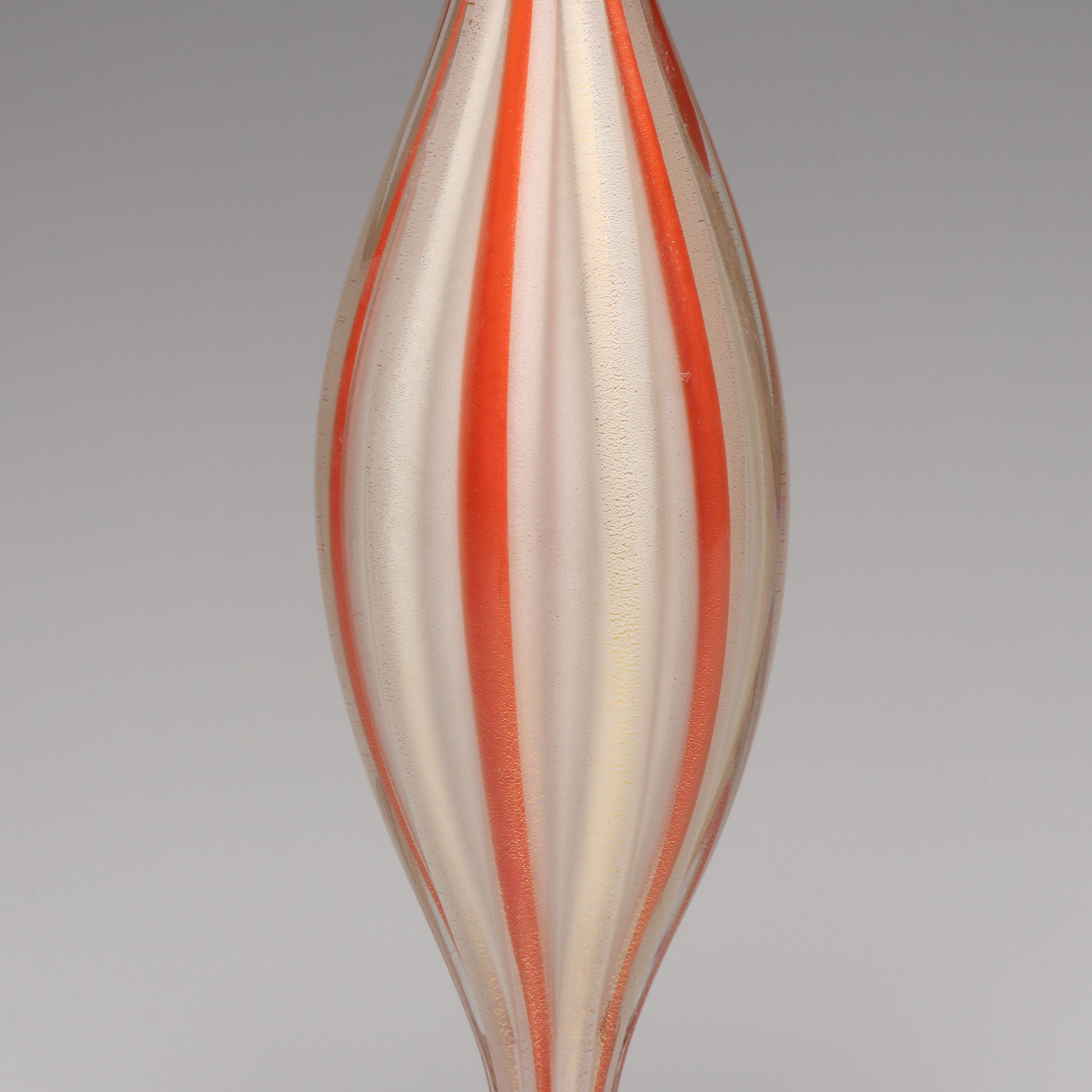 Alfredo Barbini Murano Glass Decorative Bottle