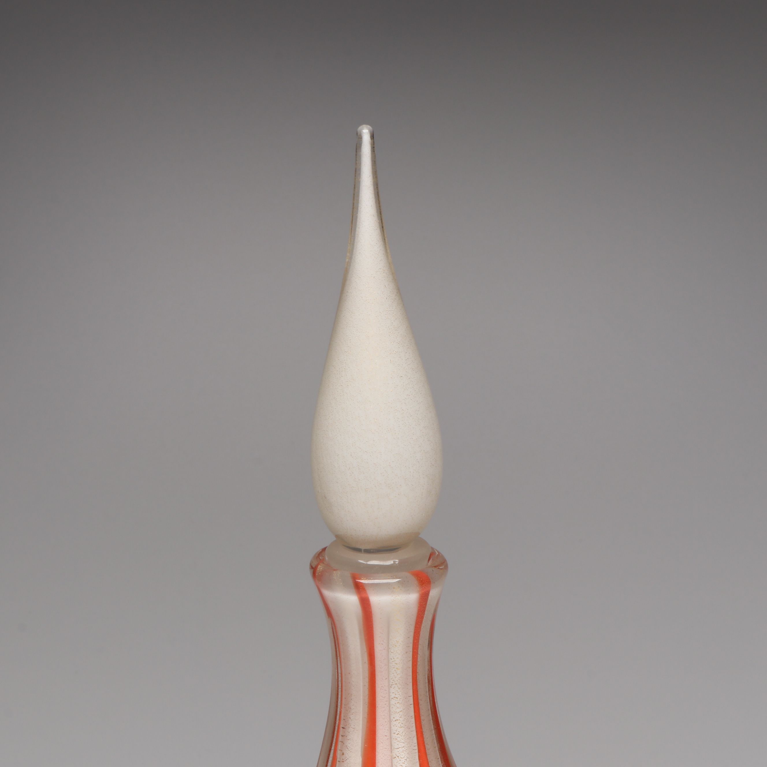 Alfredo Barbini Murano Glass Decorative Bottle