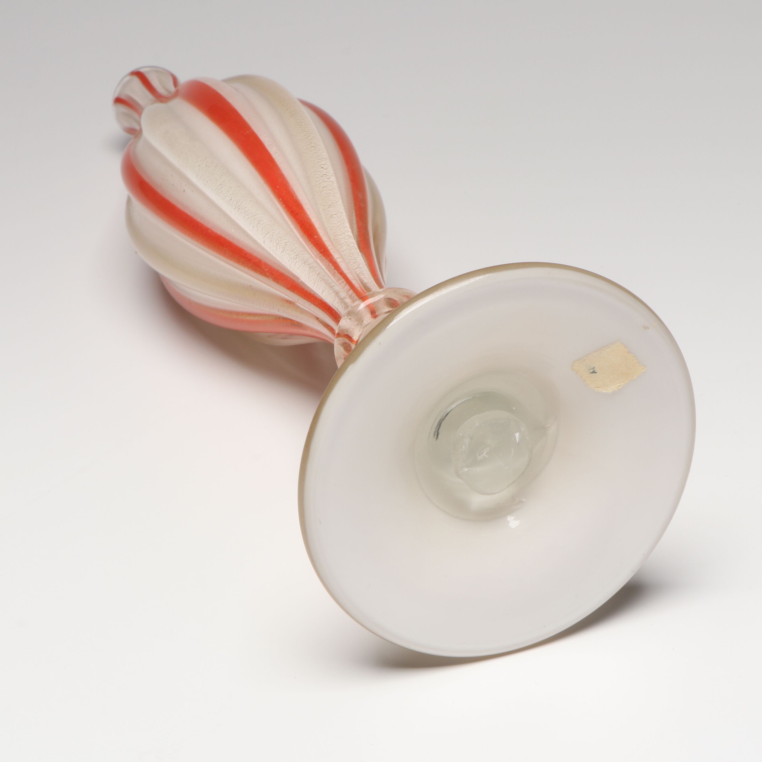 Alfredo Barbini Murano Glass Decorative Bottle